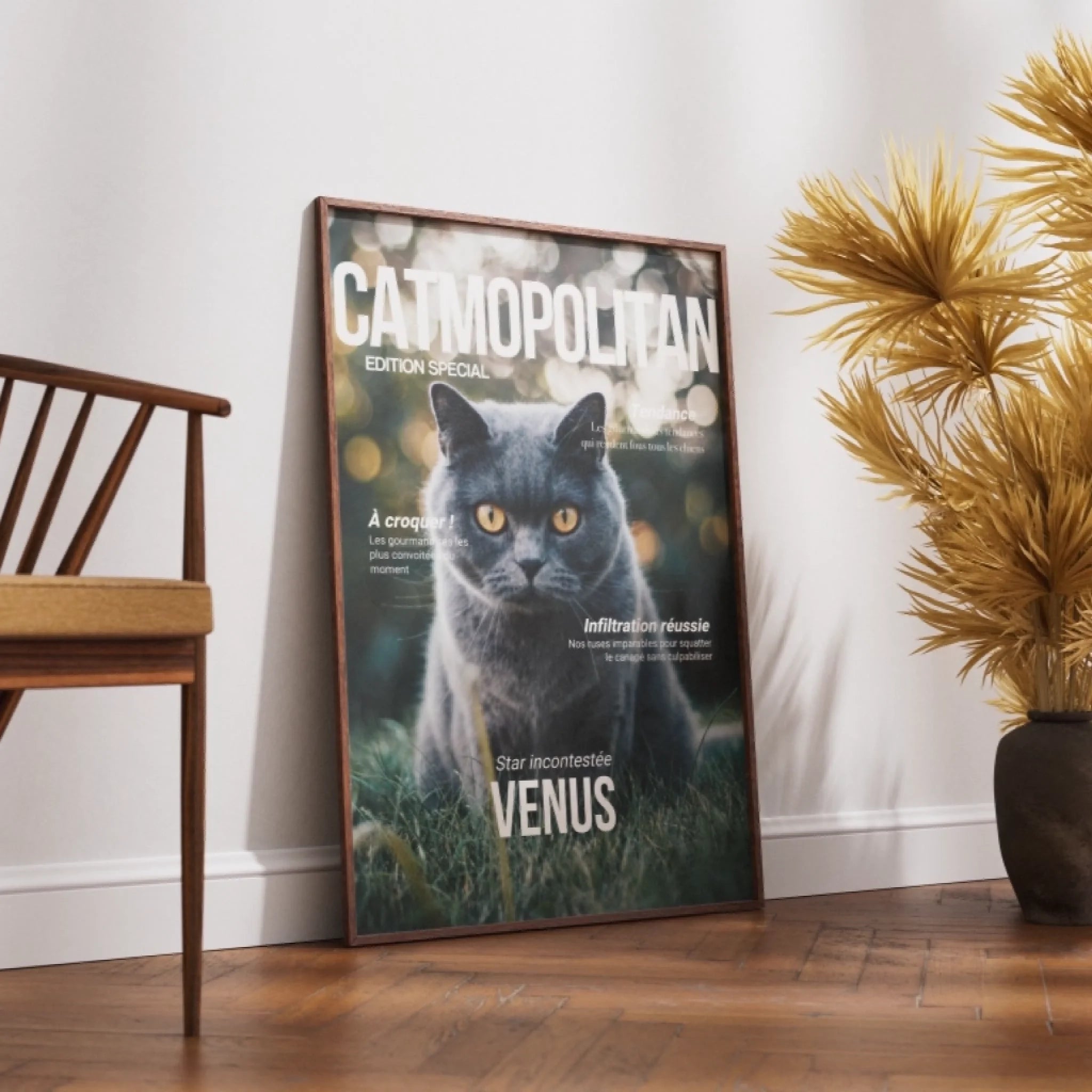 CATMOPOLITAN - Affiche chat personnalisée