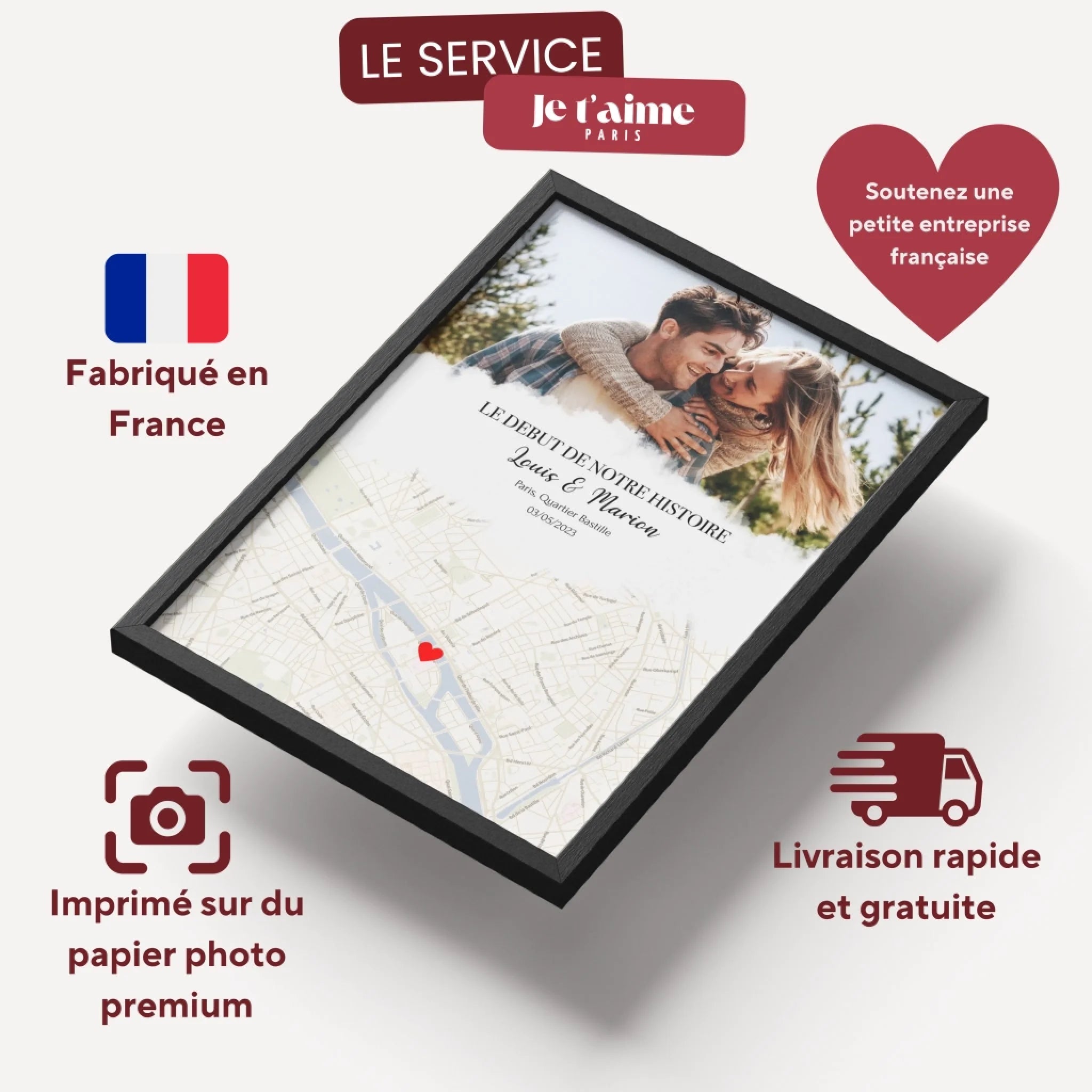 Notre Rencontre - Affiche personnalisée