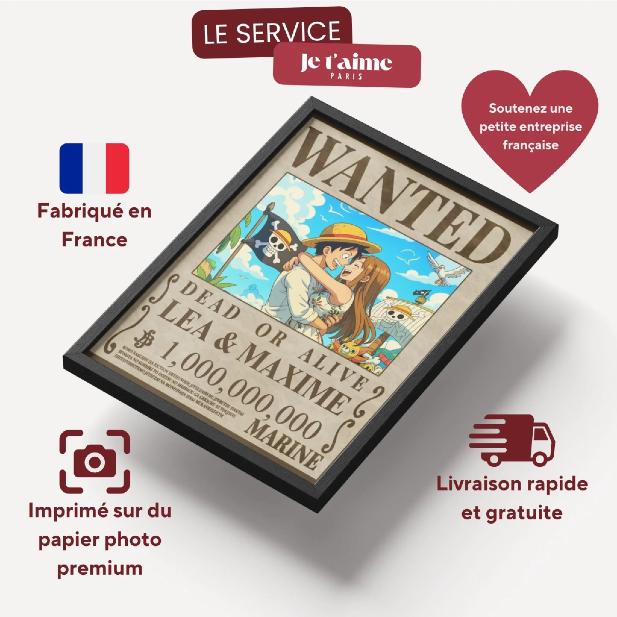 WANTED - Affiche personnalisée