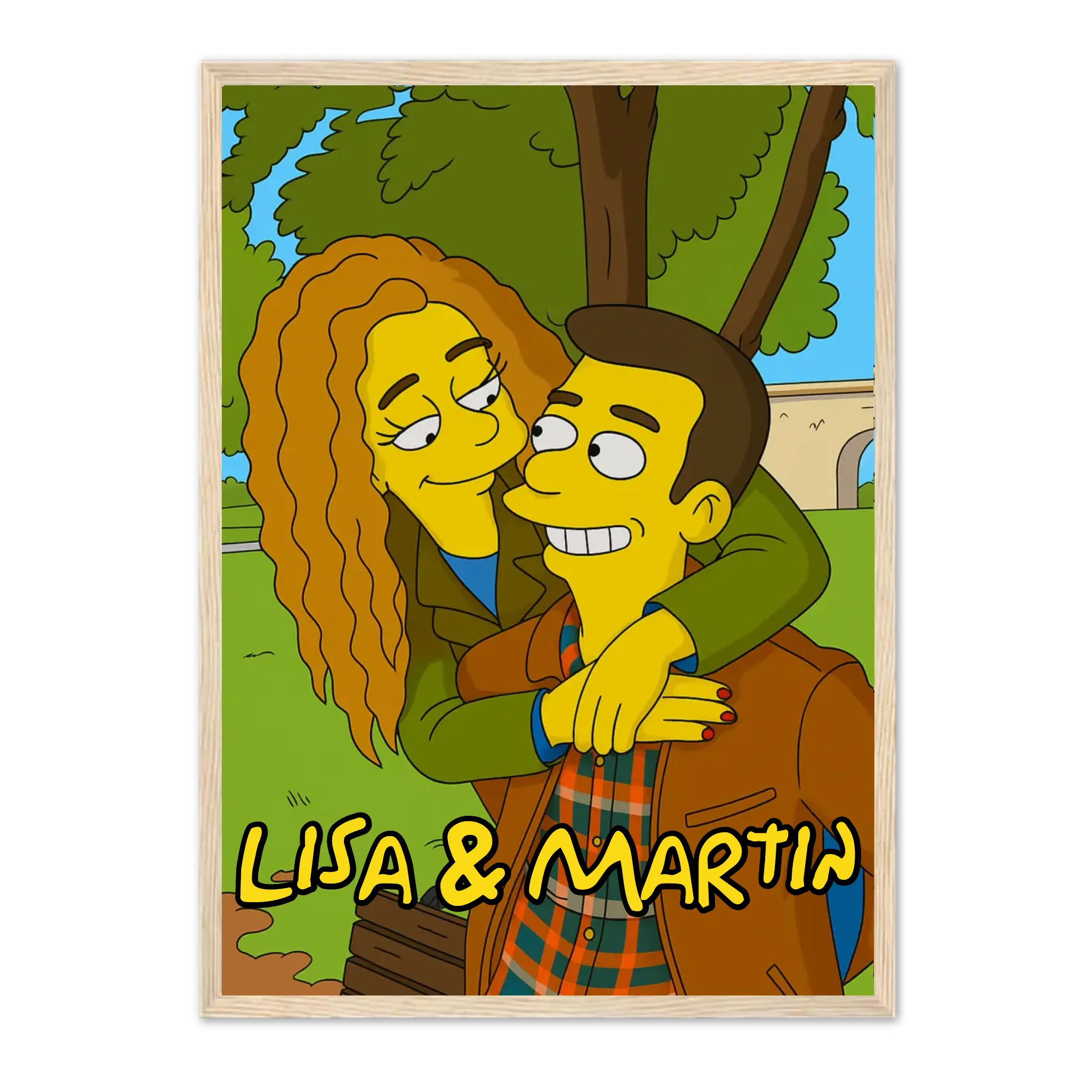 Simpson - Affiche personnalisée Jetaimeparis France