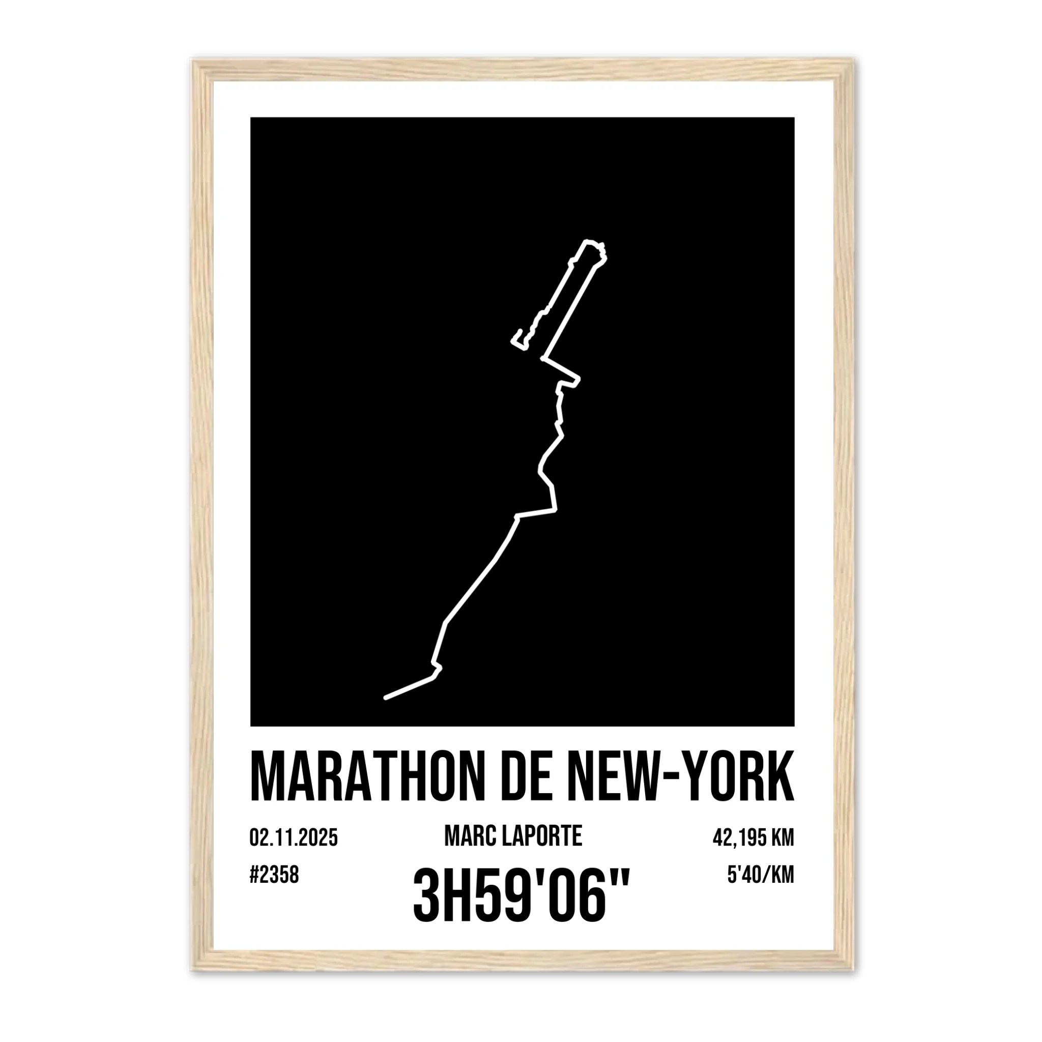 Course à pied - Affiche personnalisée