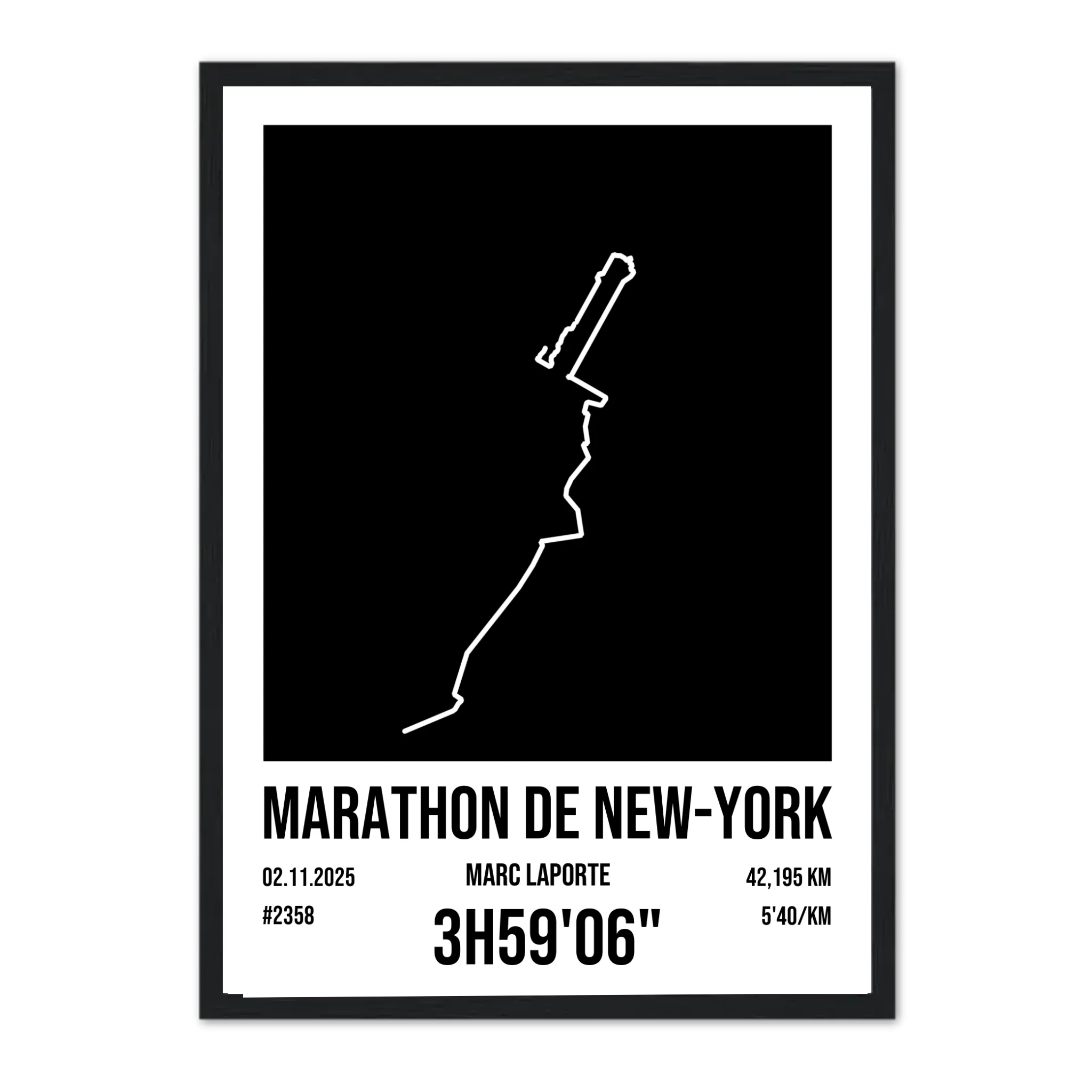 Course à pied - Affiche personnalisée