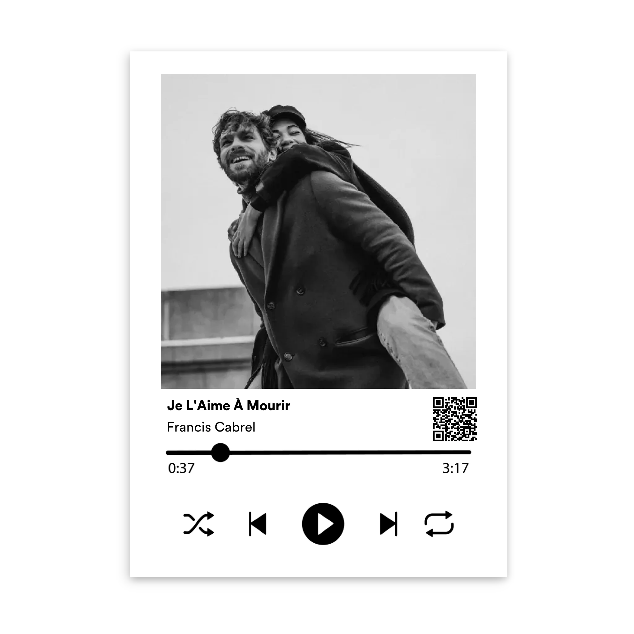 Album musique - Affiche personnalisée