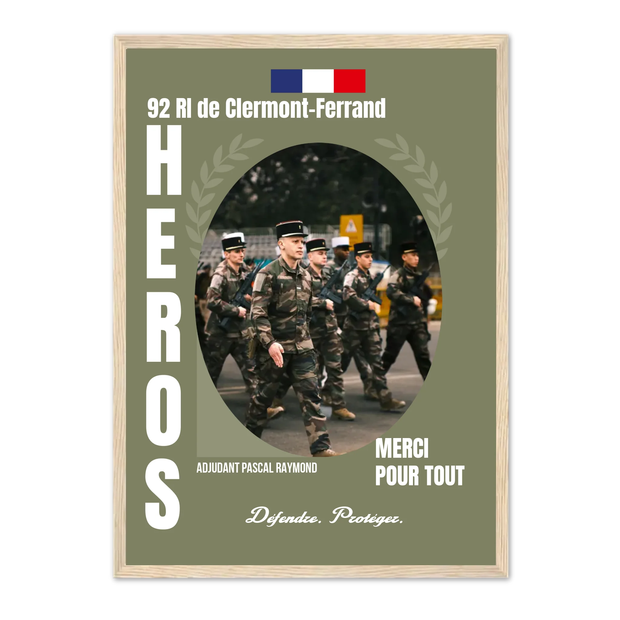 Métiers Militaires - Affiche personnalisée Jetaimeparis France