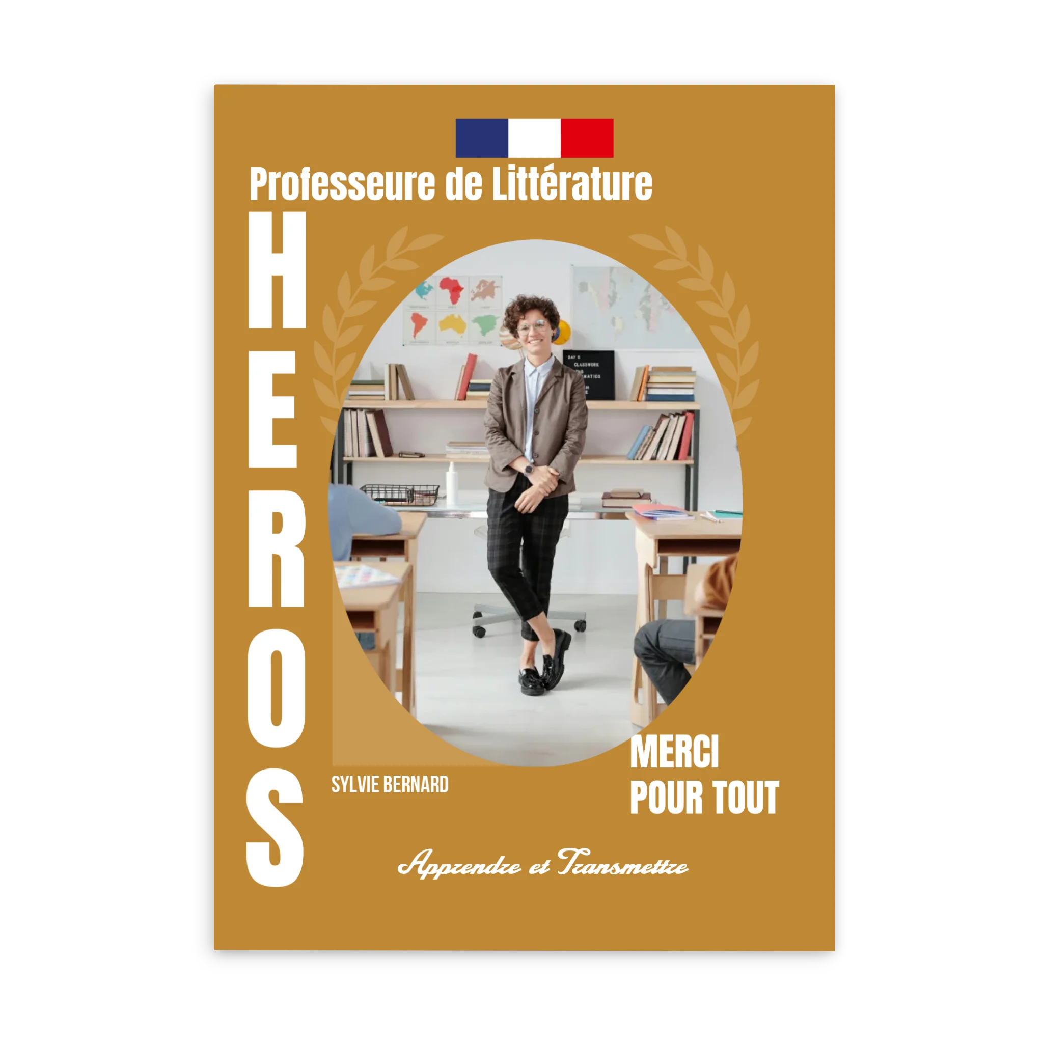 Métiers de l'éducation - Affiche personnalisée
