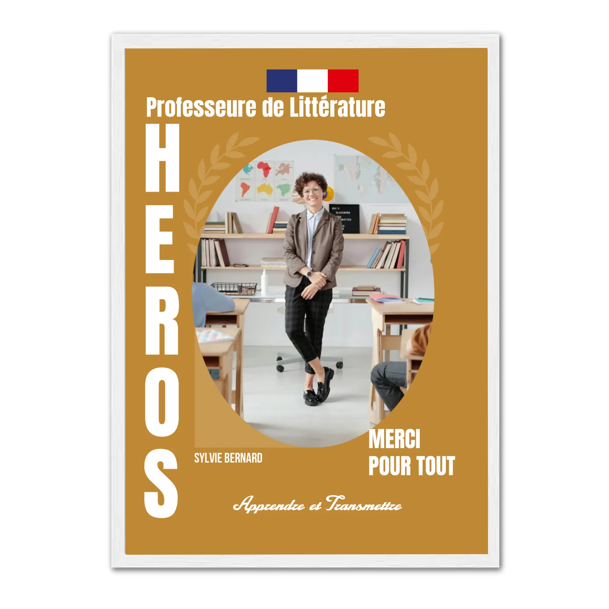 Métiers de l'éducation - Affiche personnalisée