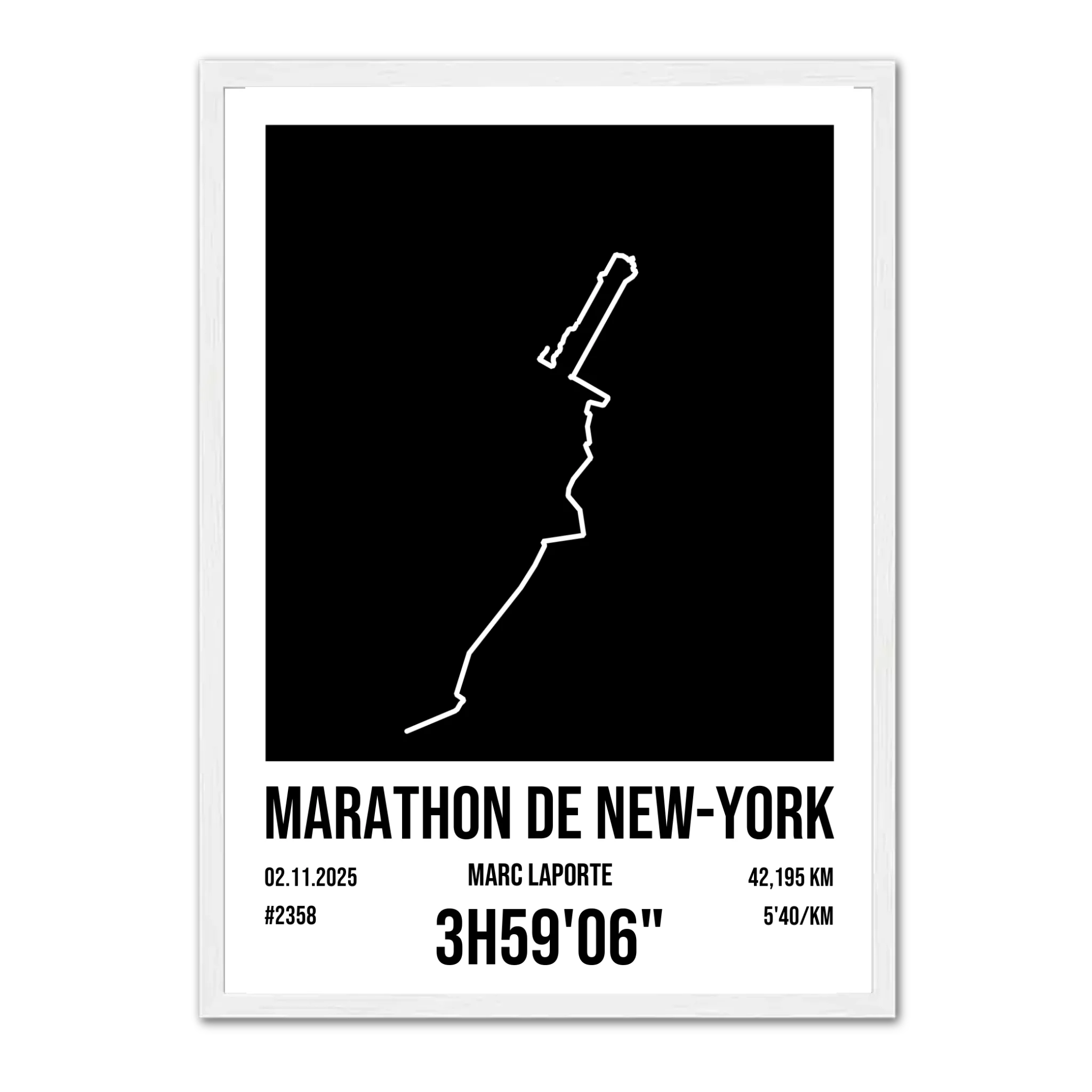 Course à pied - Affiche personnalisée