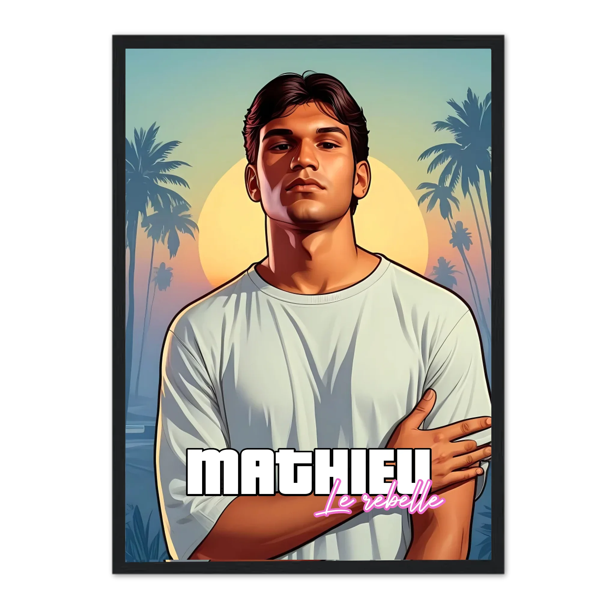 GTA Style - Affiche personnalisée Jetaimeparis France