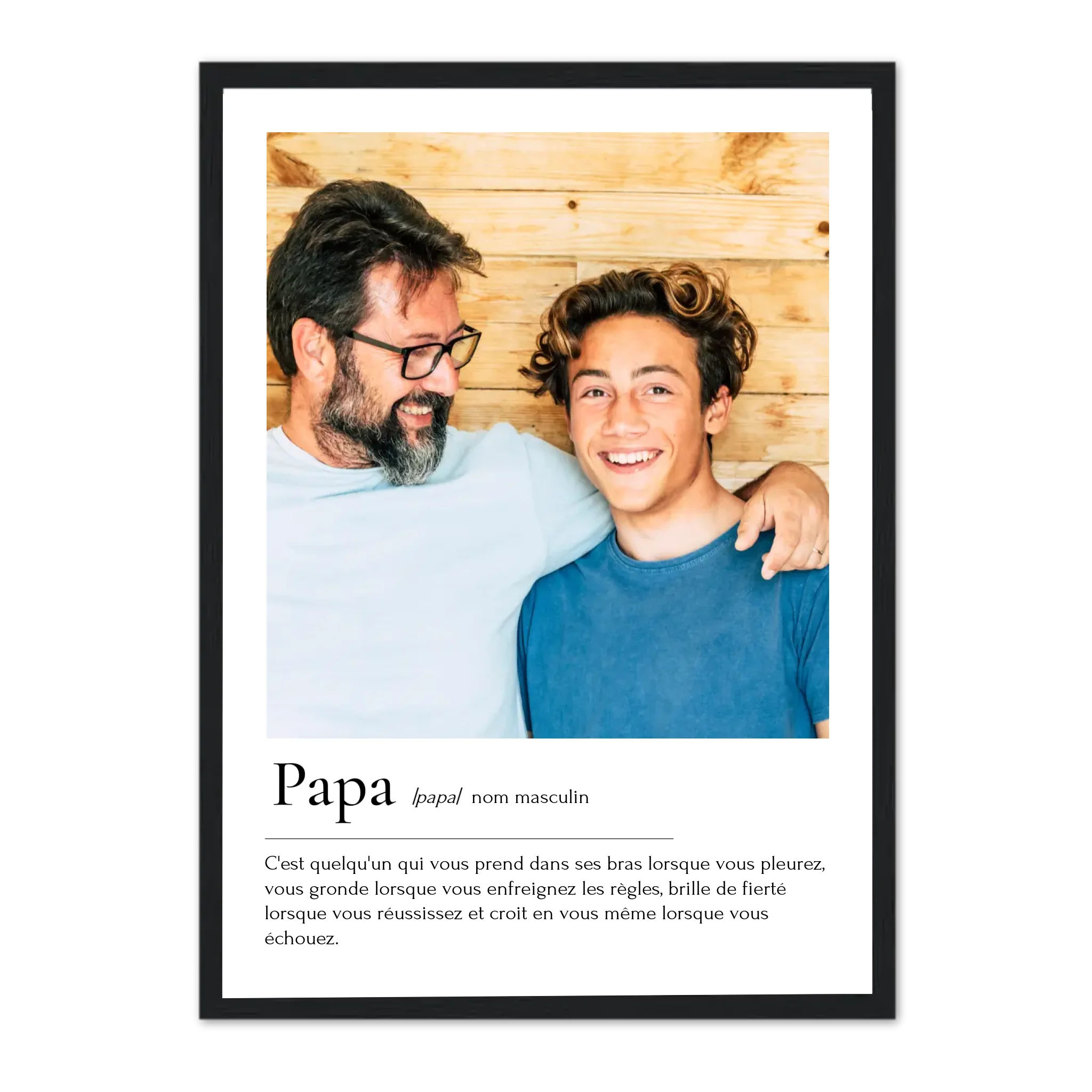 Définition Papa - Affiche personnalisée