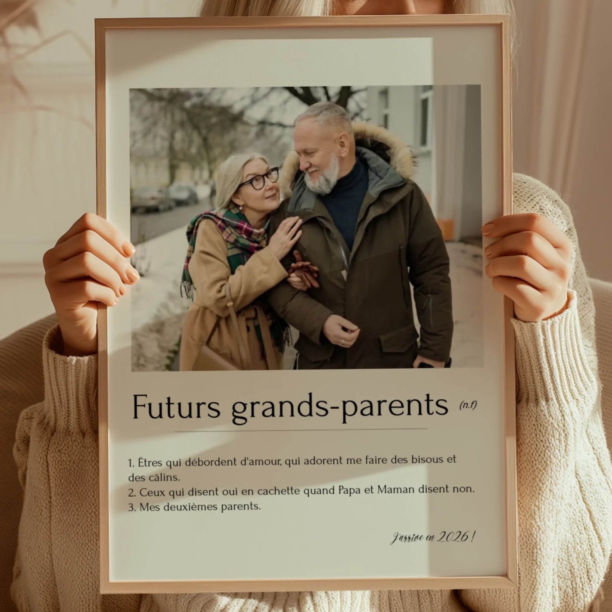 Futurs grands-parents - Affiche personnalisée