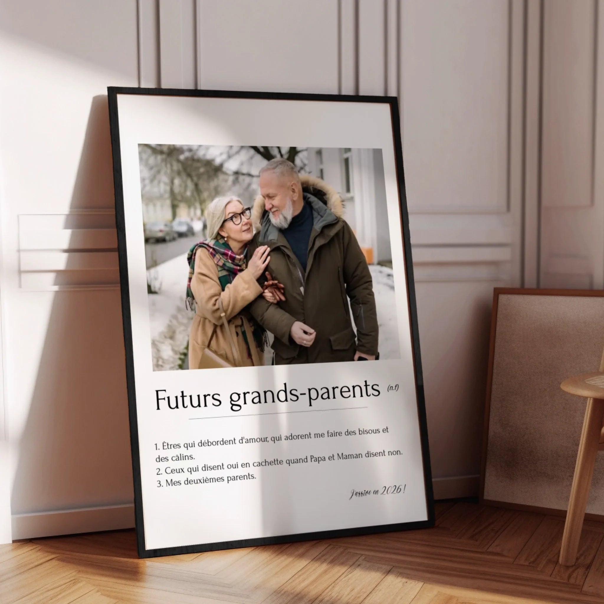 Futurs grands-parents - Affiche personnalisée