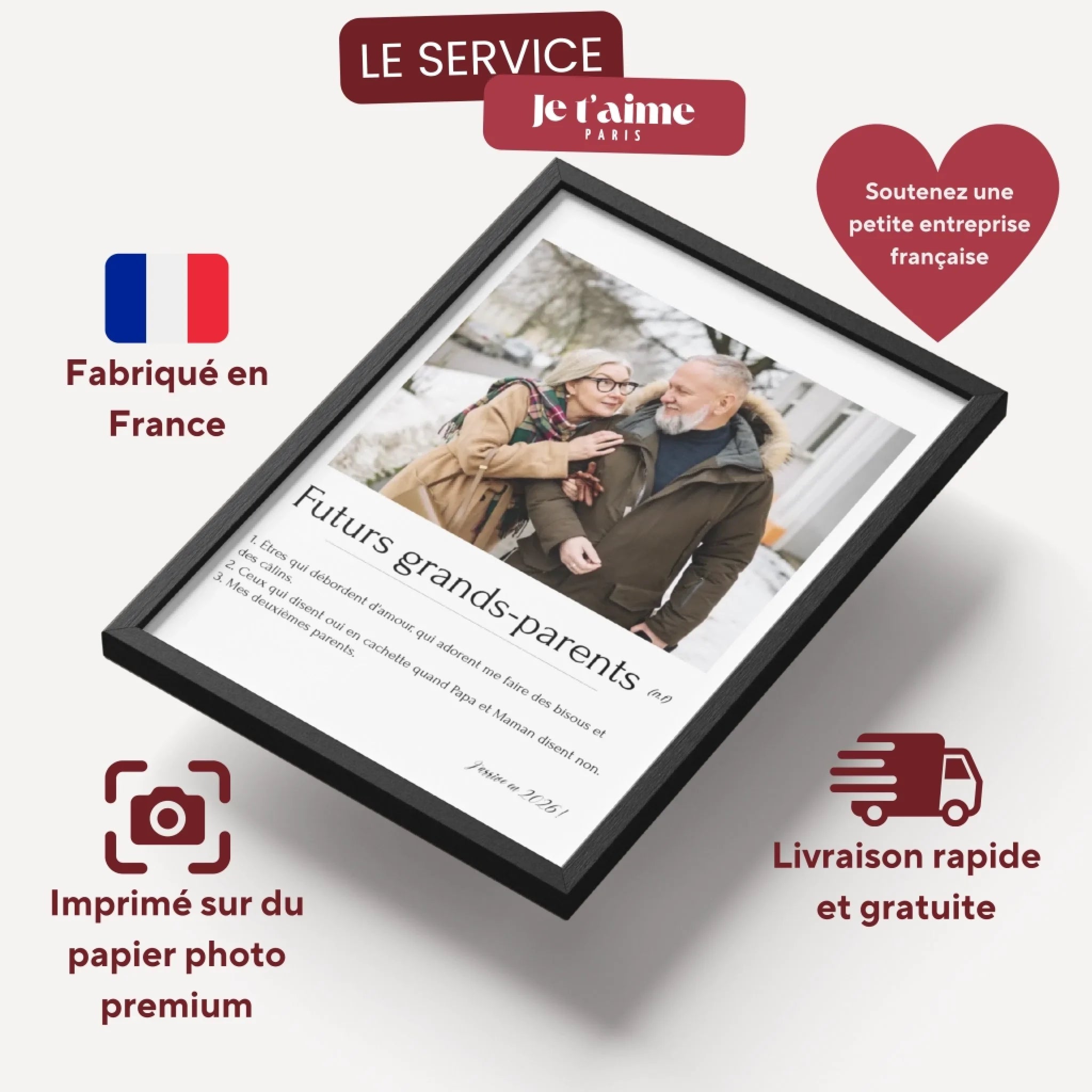 Futurs grands-parents - Affiche personnalisée
