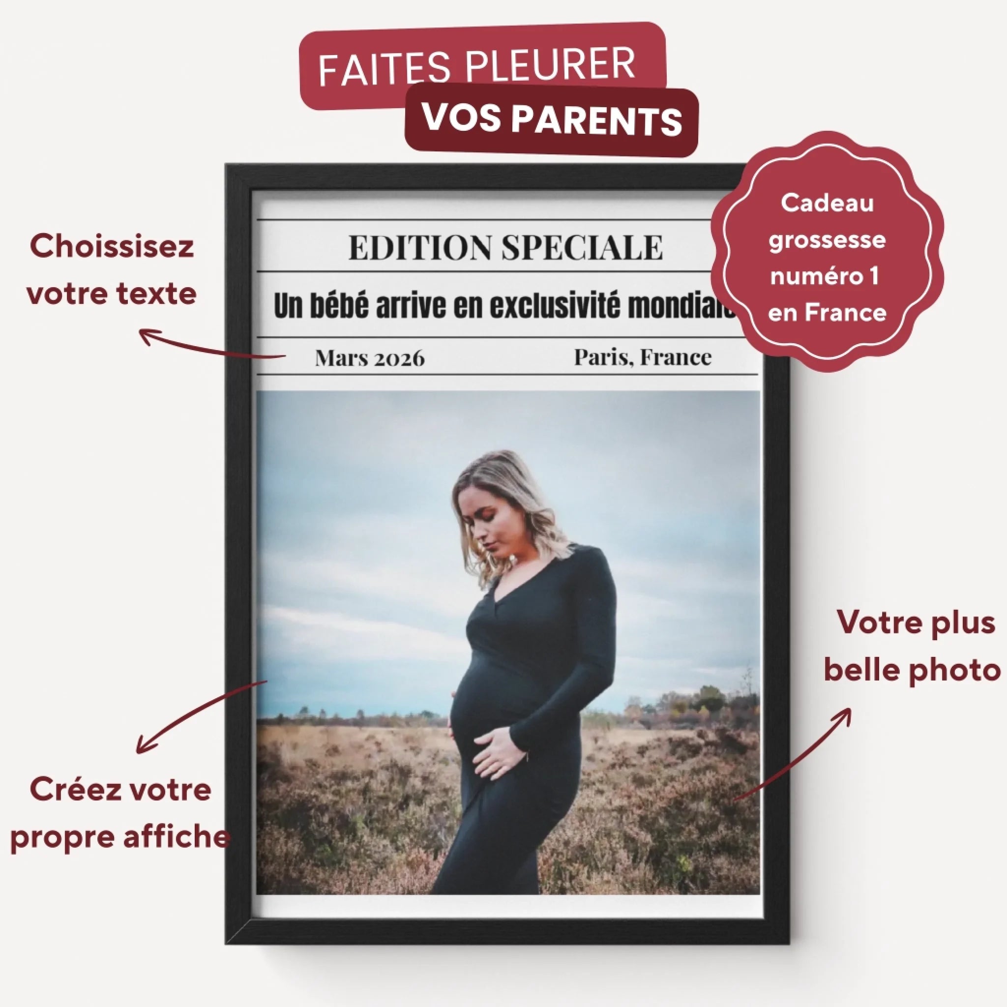 Edition Spéciale Grossesse - Affiche personnalisée
