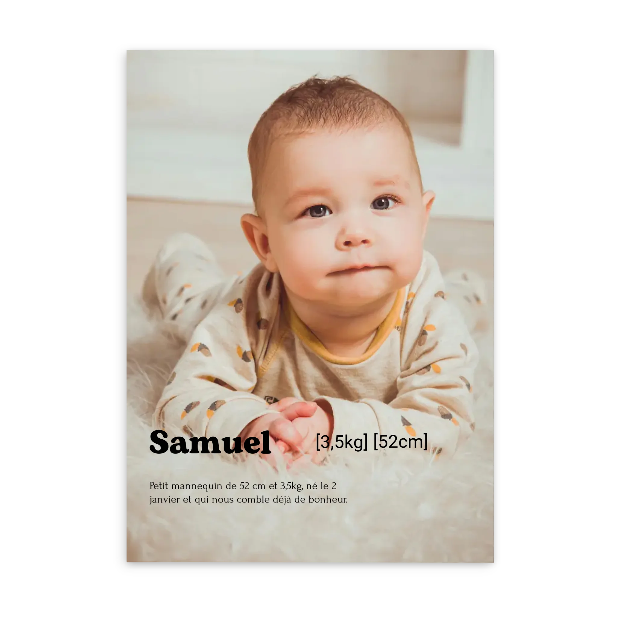 Naissance définition - Affiche personnalisée