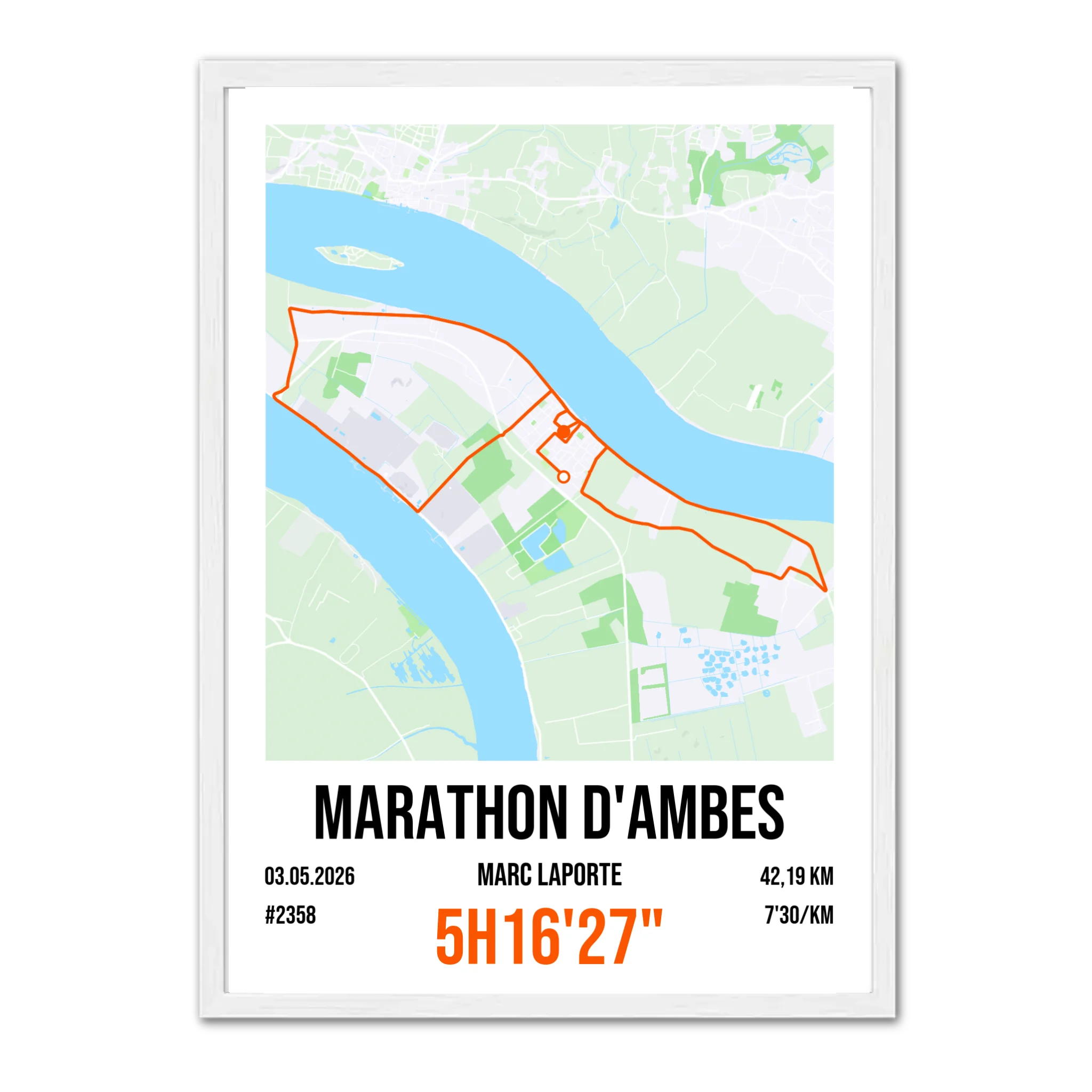 Marathon - Affiche personnalisée