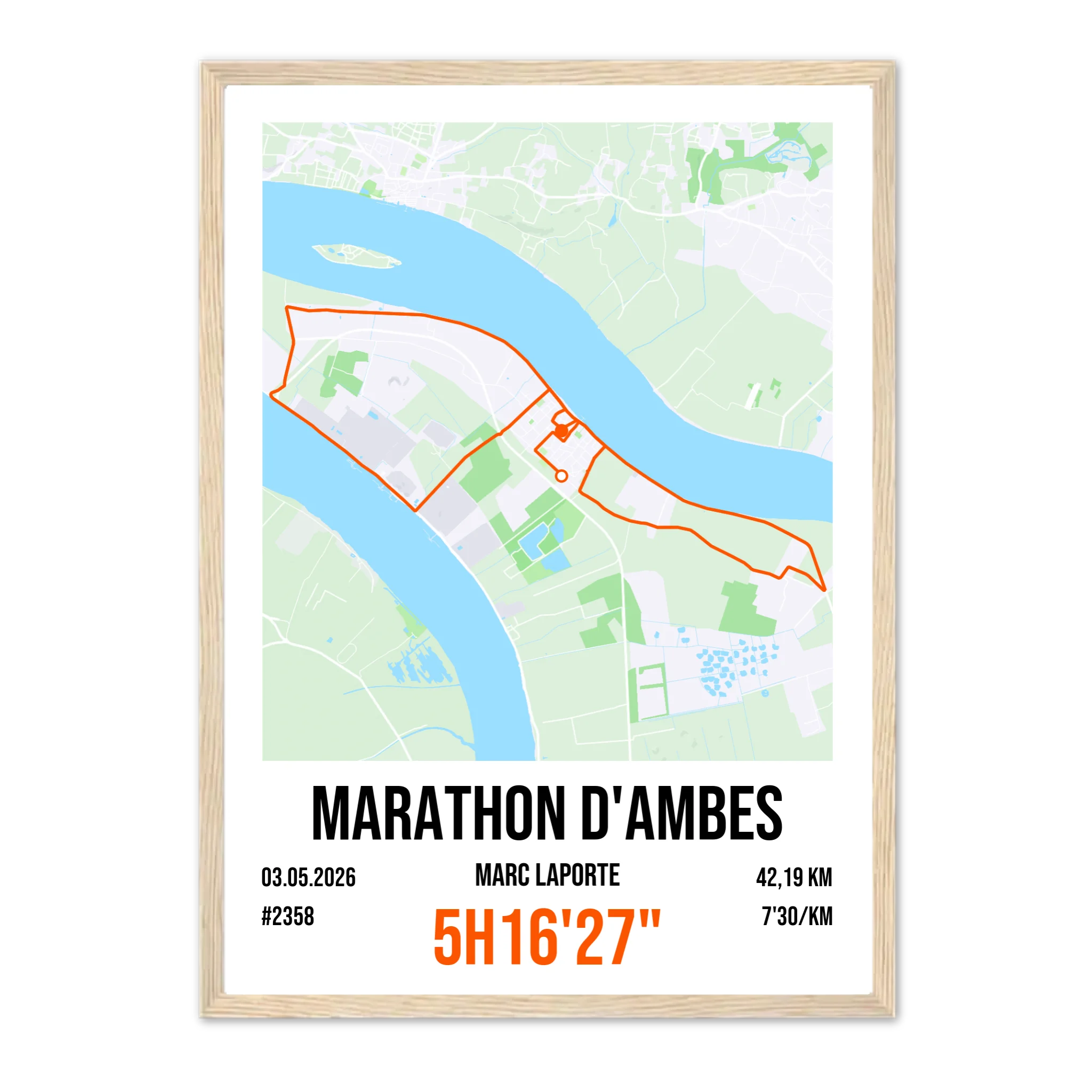 Marathon - Affiche personnalisée