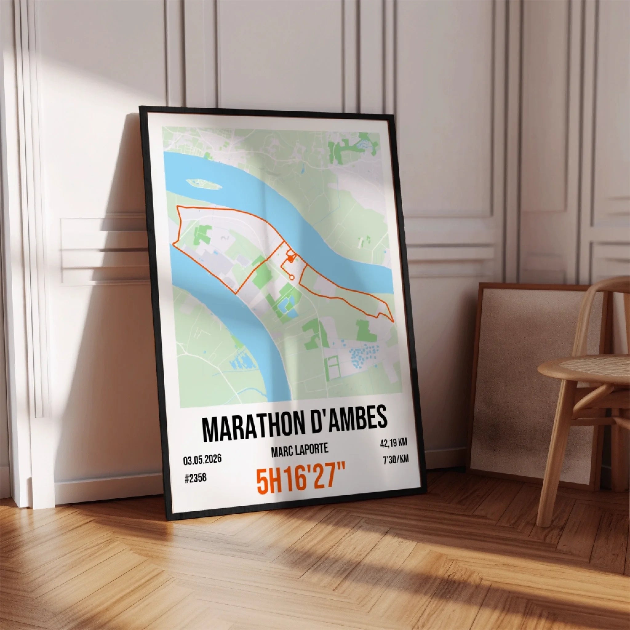 Marathon - Affiche personnalisée