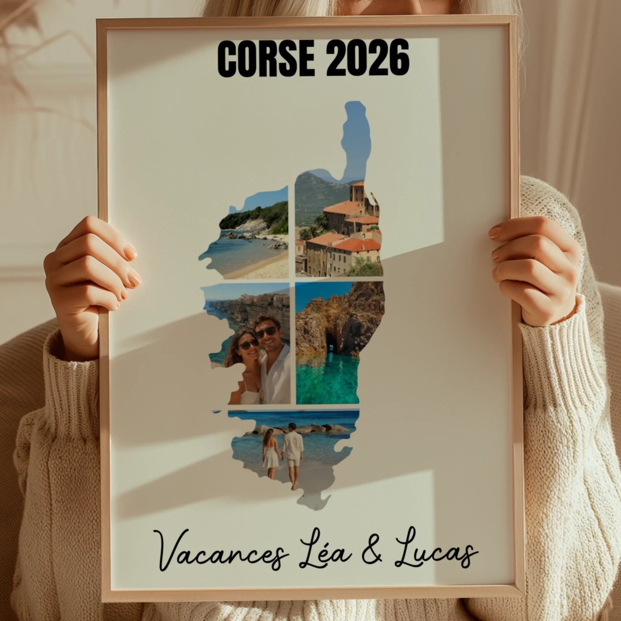 Vacances Corse - Affiche personnalisée