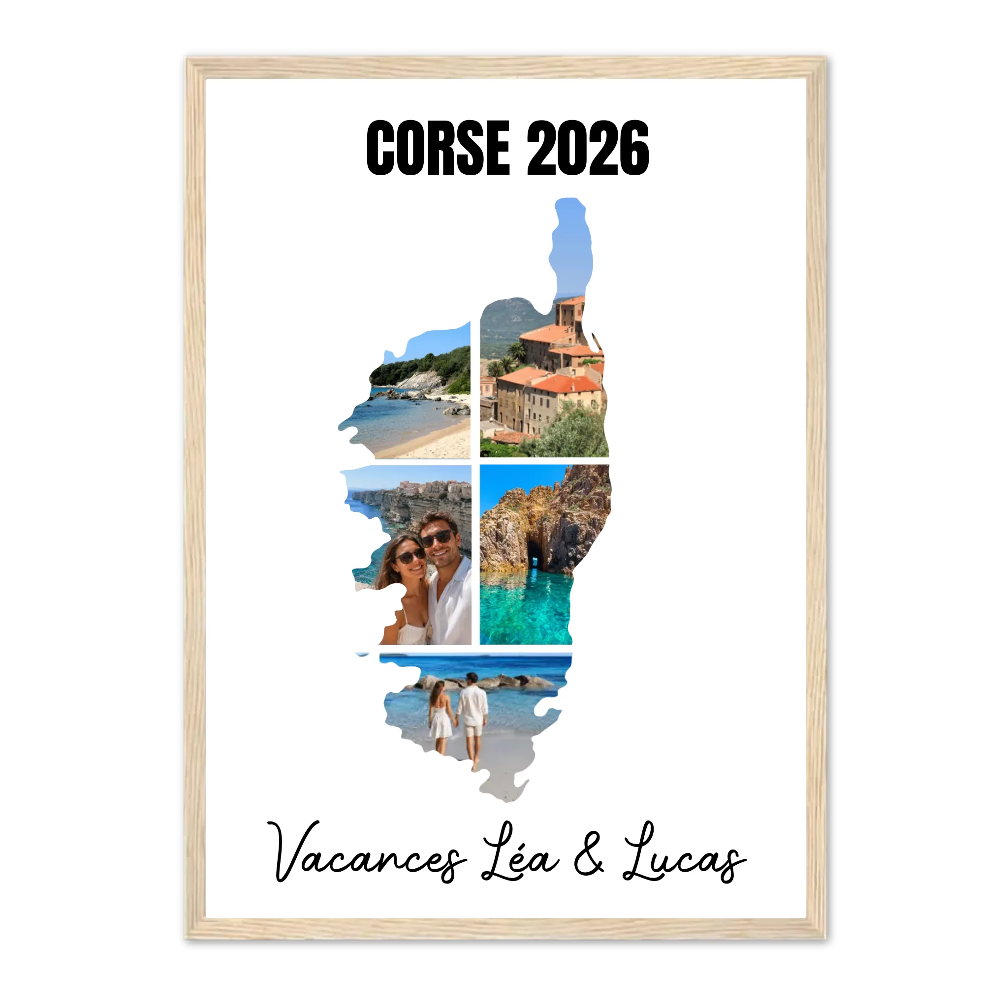 Vacances Corse - Affiche personnalisée