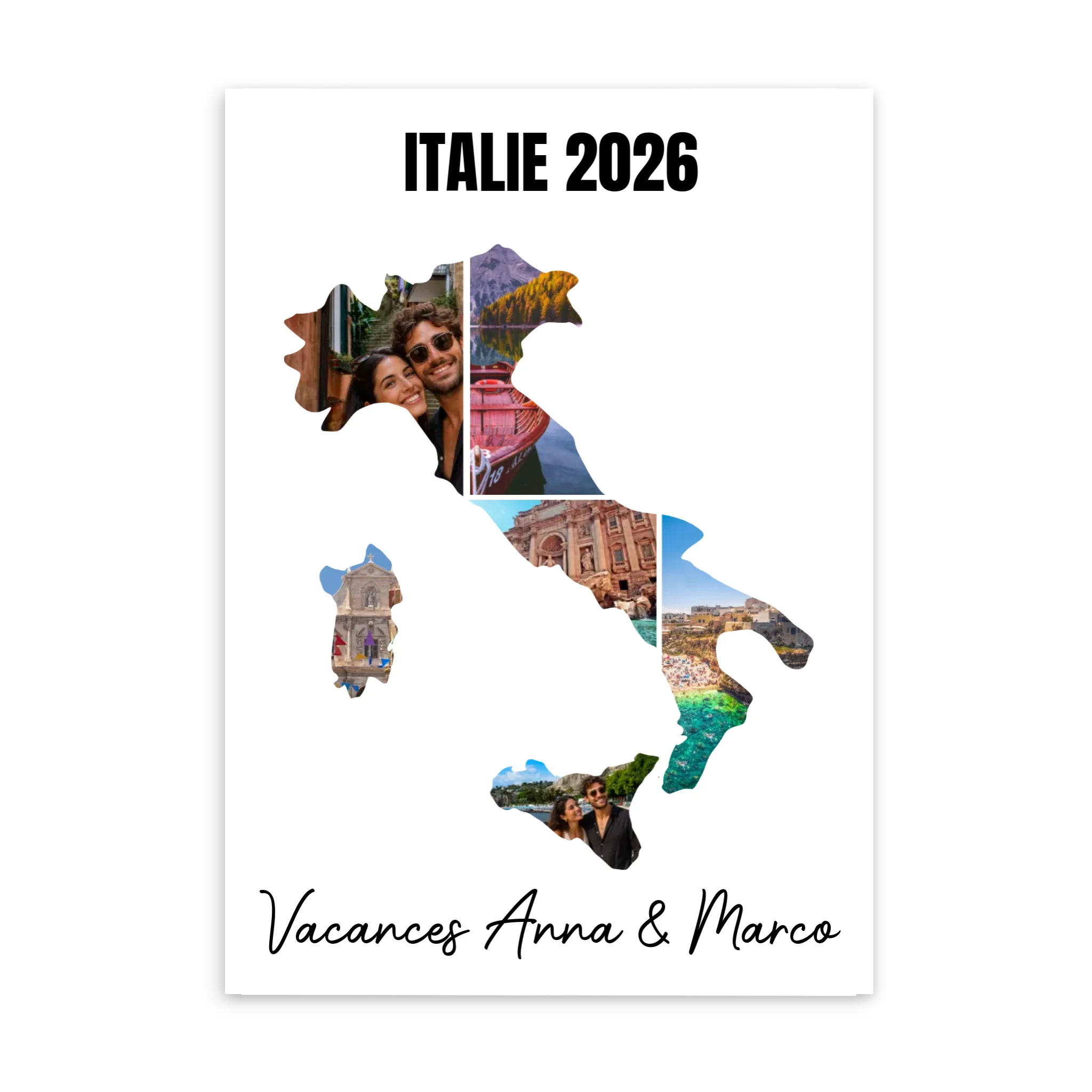 Vacances Italie - Affiche personnalisée