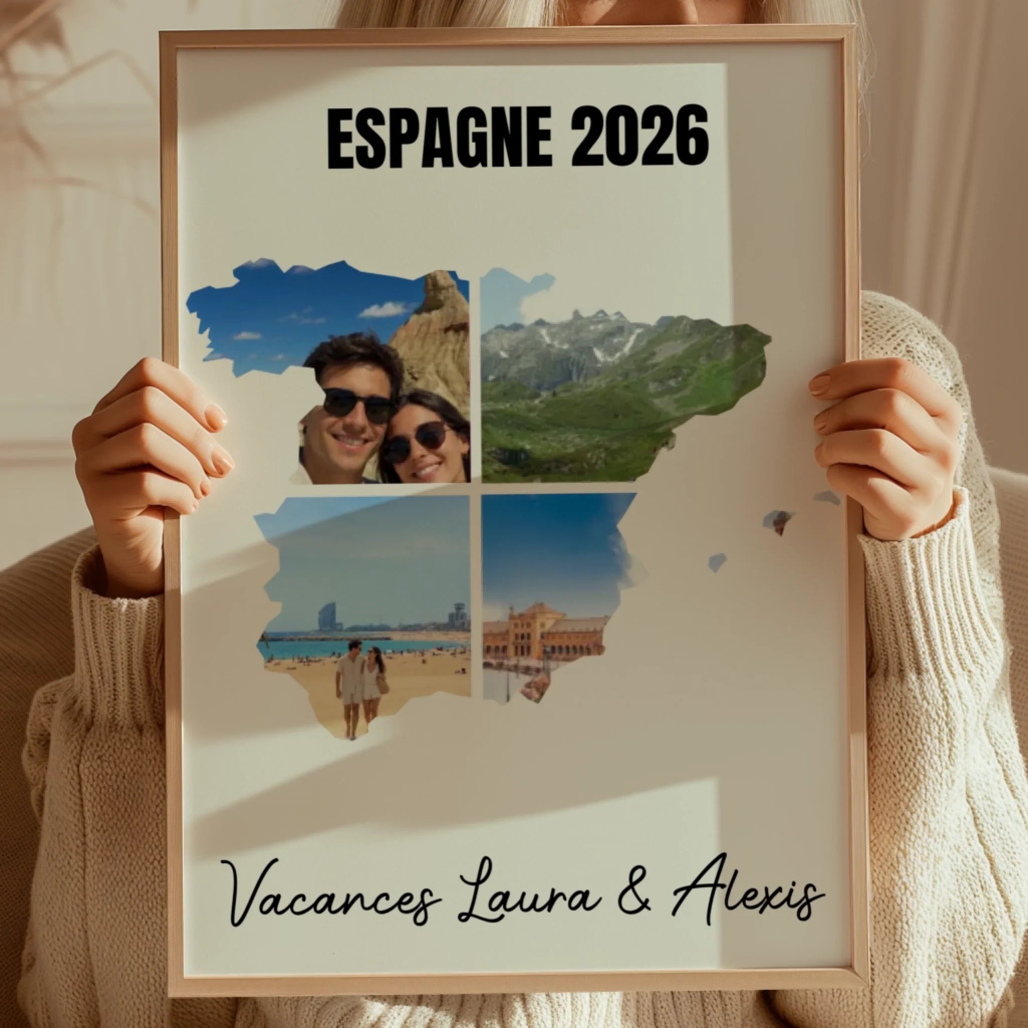 Vacances Espagne - Affiche personnalisée