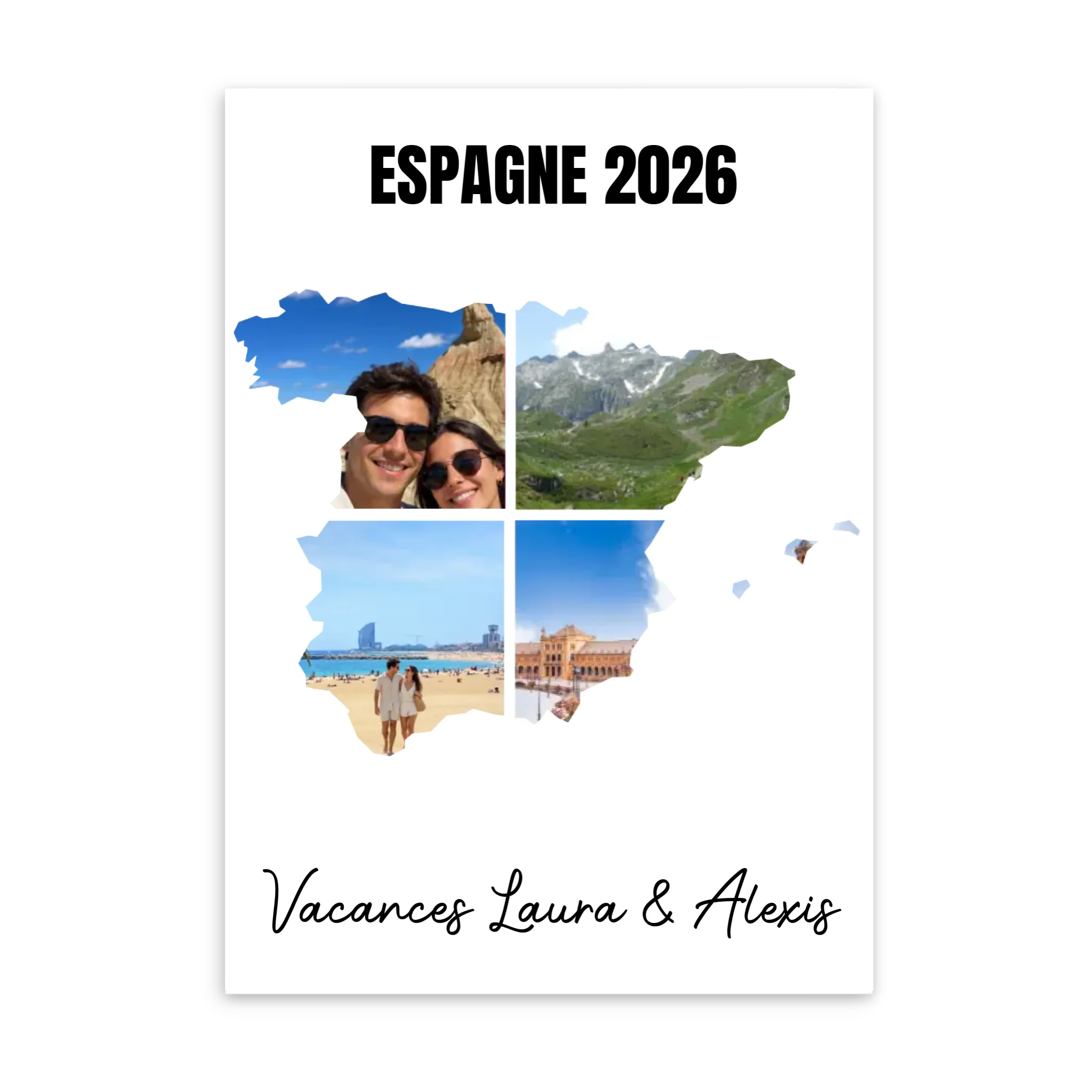 Vacances Espagne - Affiche personnalisée
