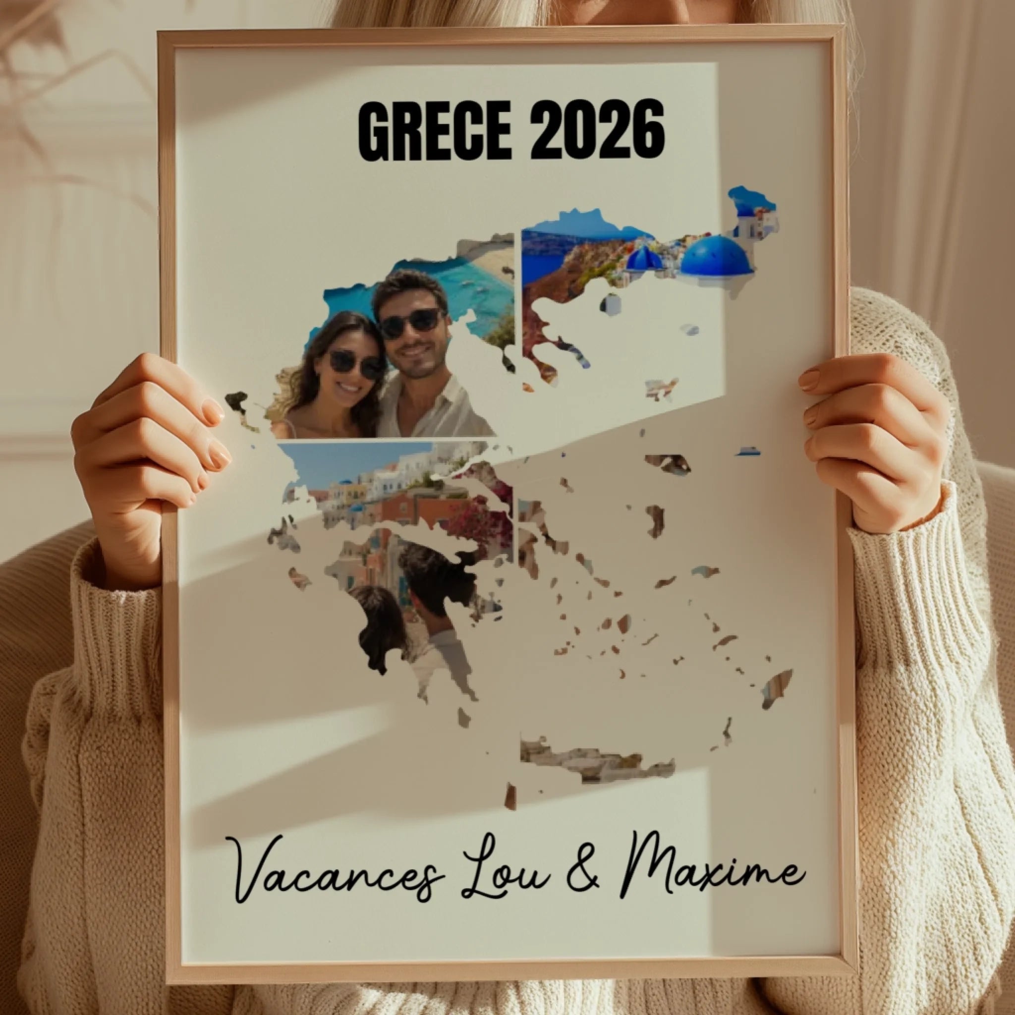Vacances Grèce - Affiche personnalisée