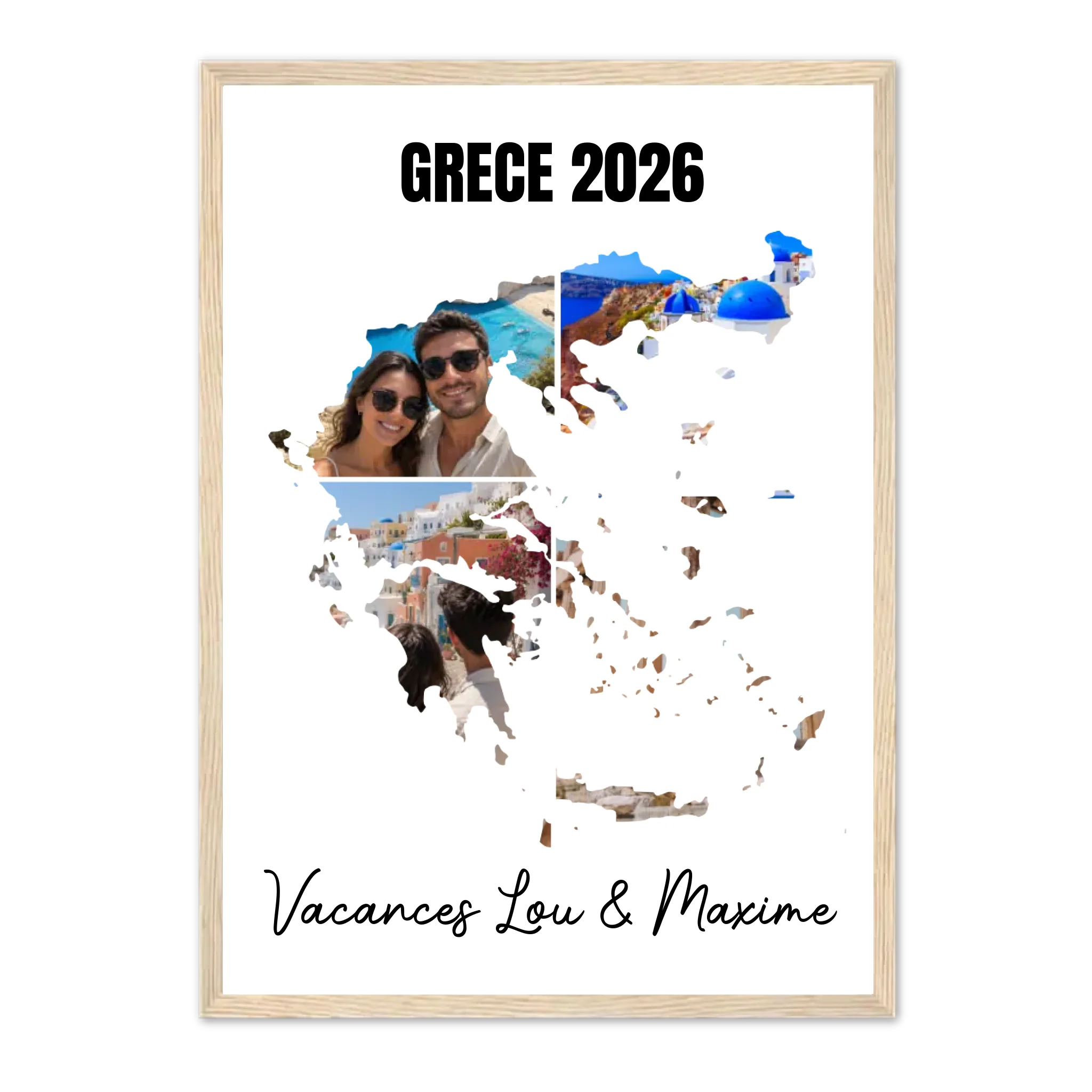 Vacances Grèce - Affiche personnalisée