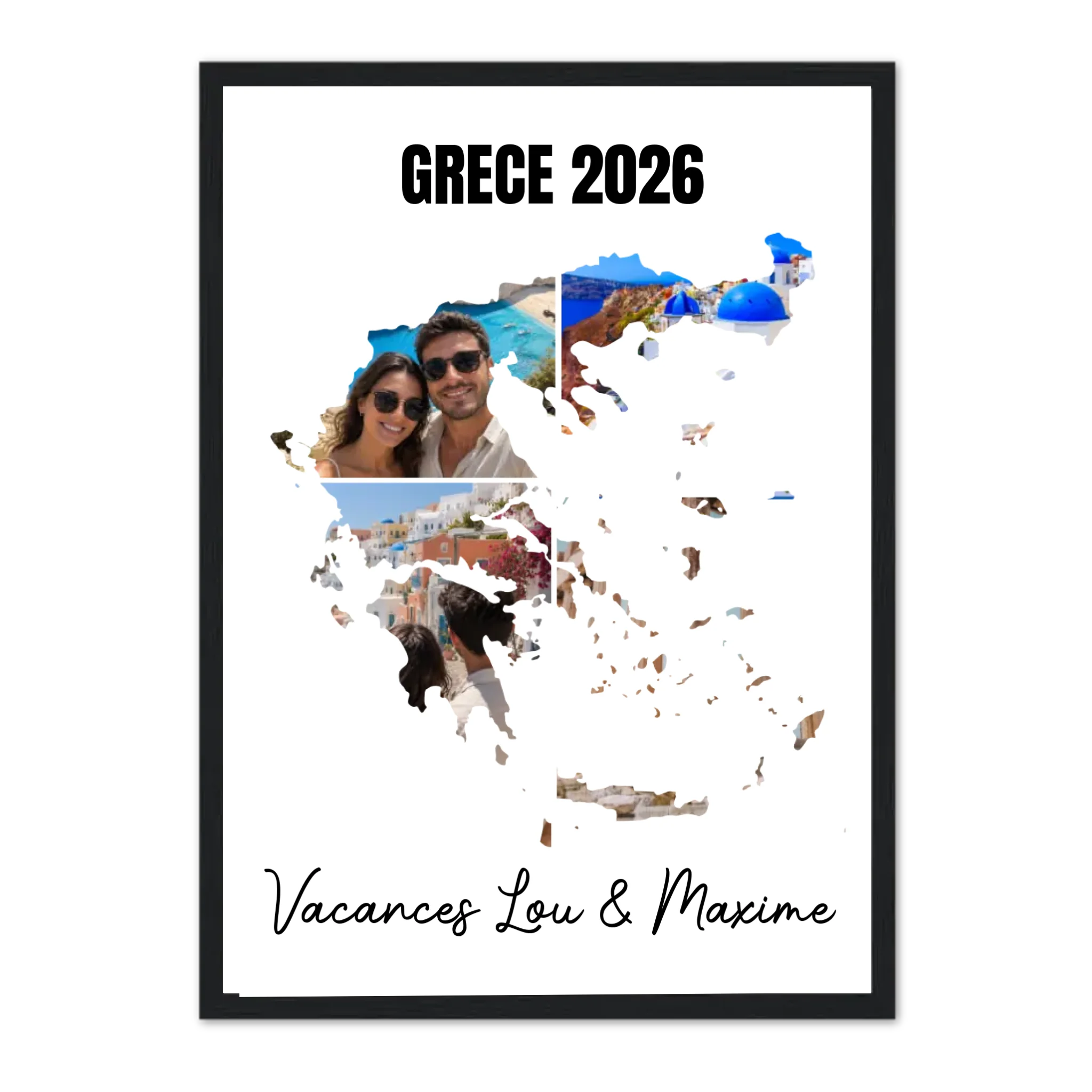 Vacances Grèce - Affiche personnalisée