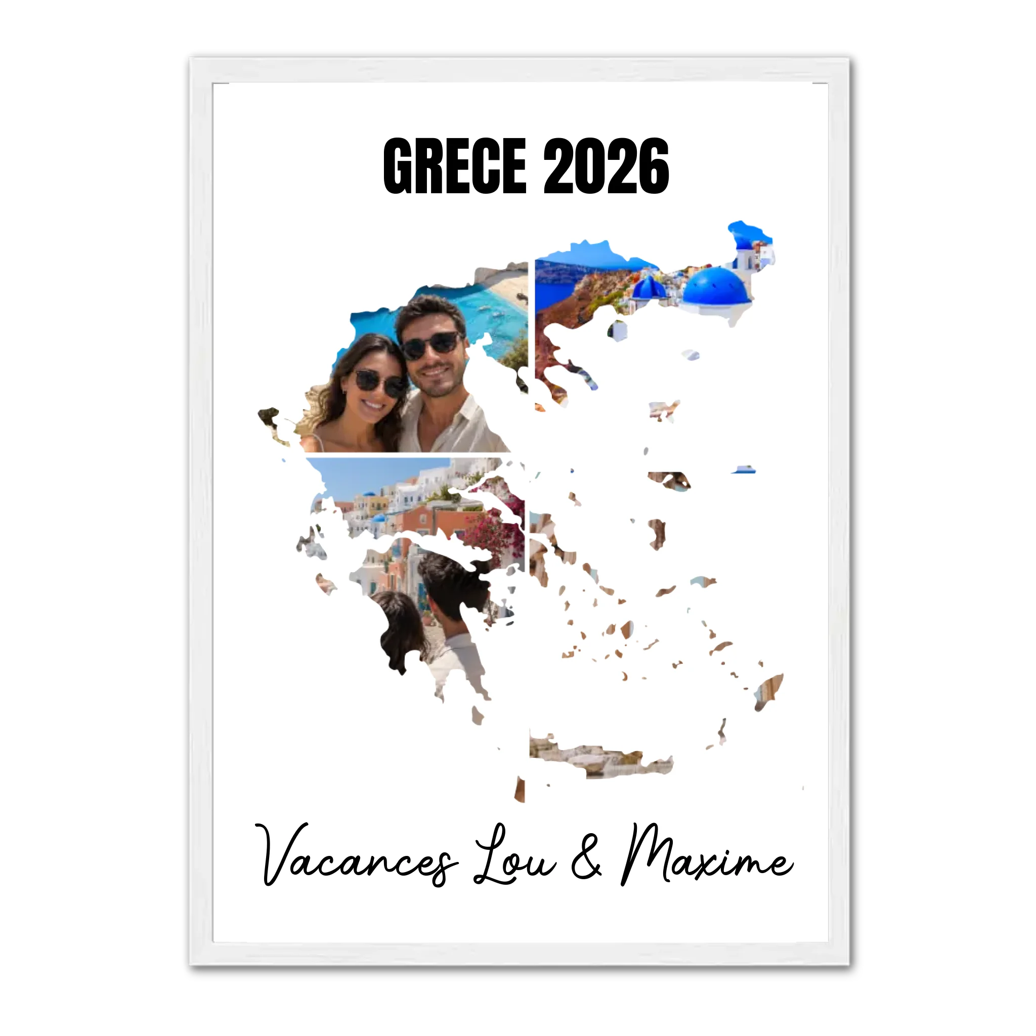 Vacances Grèce - Affiche personnalisée
