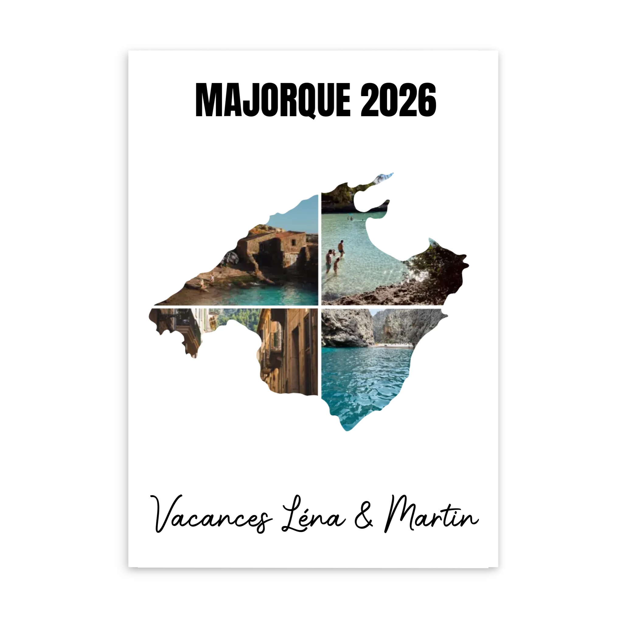 Vacances Majorque - Affiche personnalisée