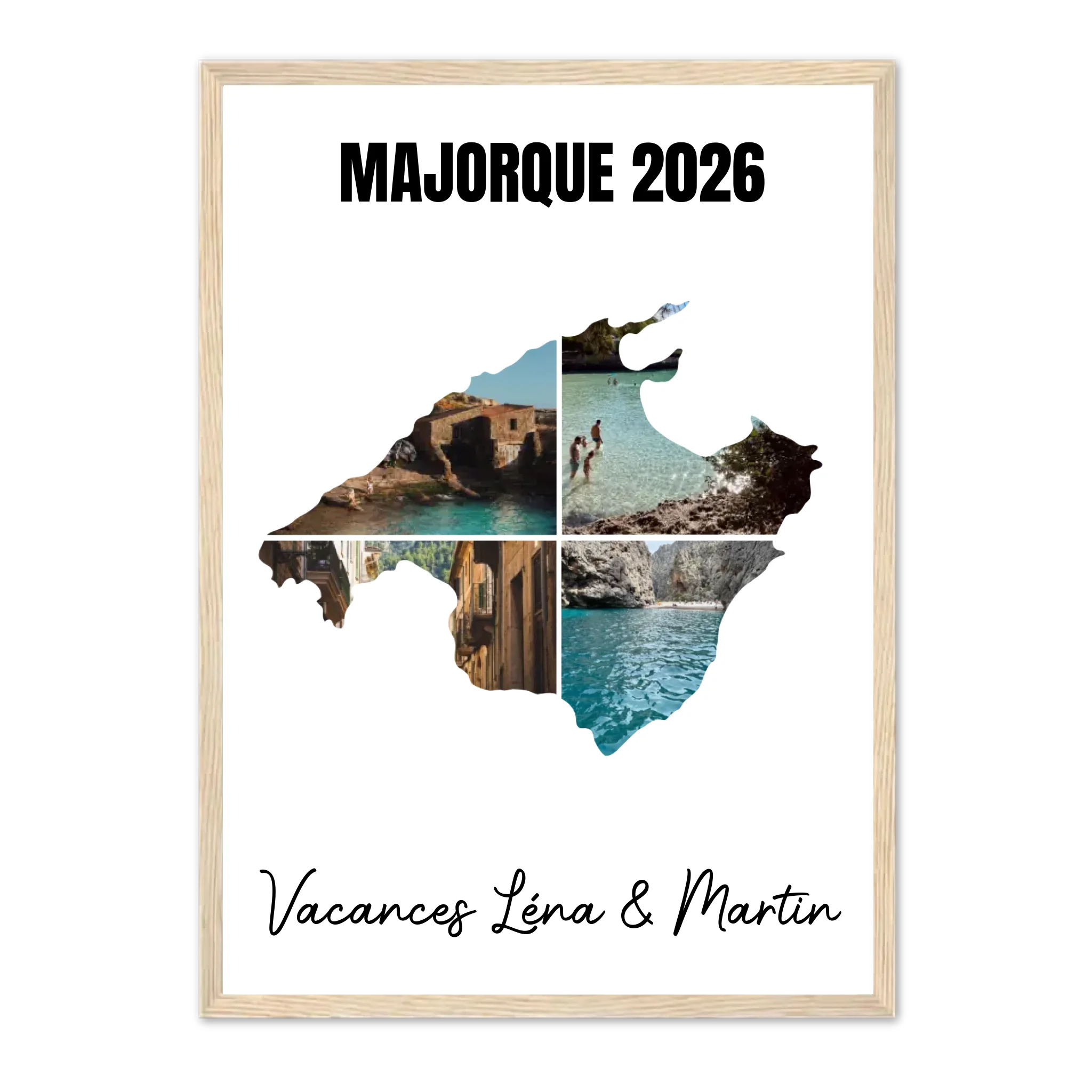 Vacances Majorque - Affiche personnalisée