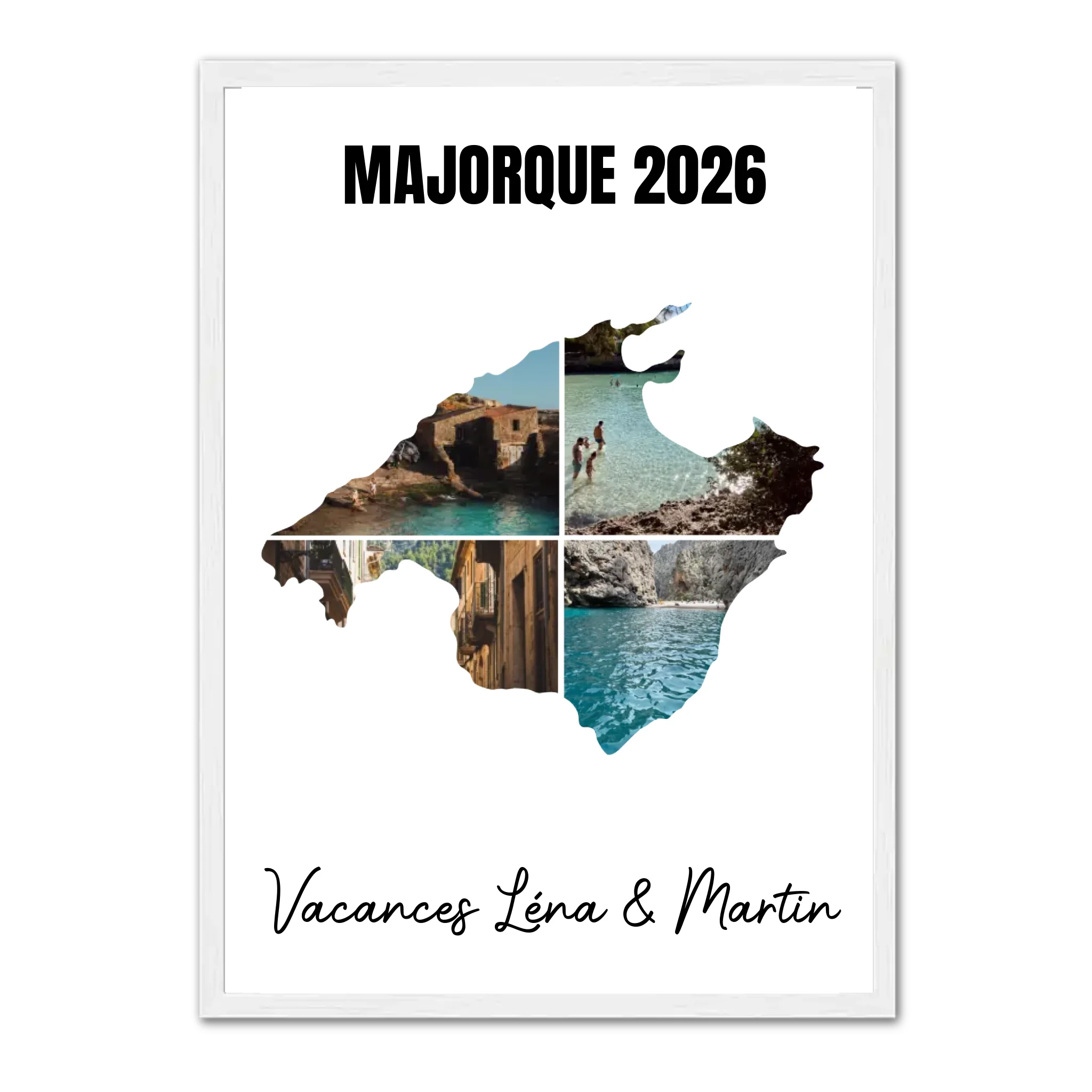 Vacances Majorque - Affiche personnalisée