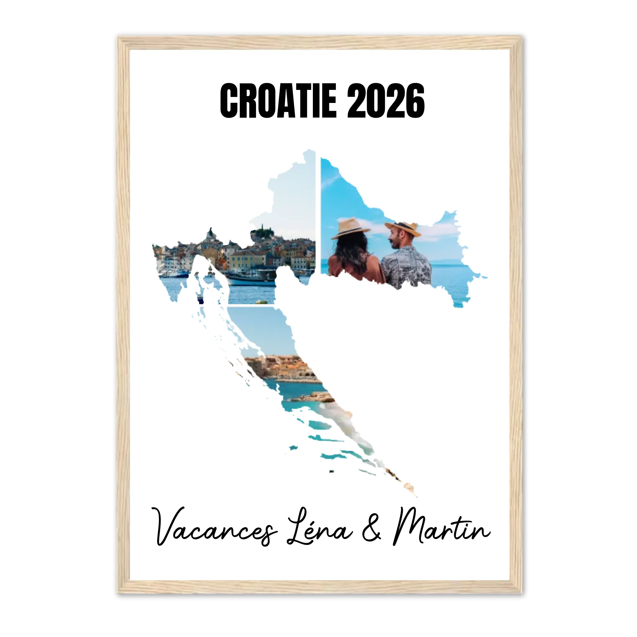 Vacances Croatie - Affiche personnalisée