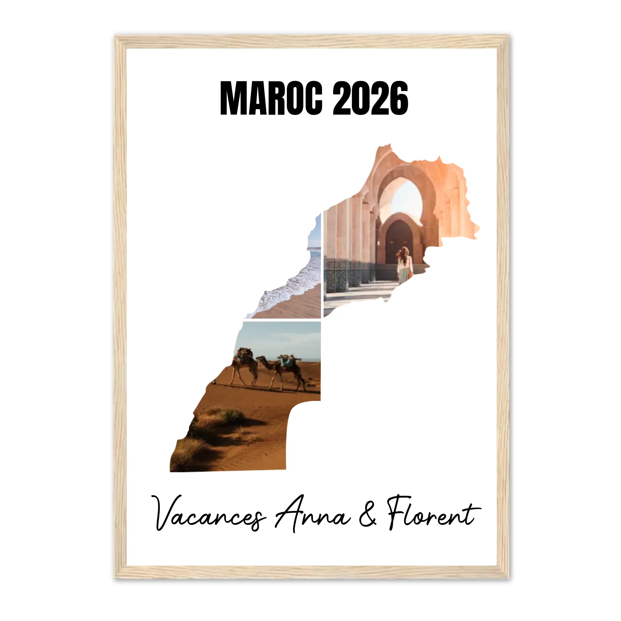 Vacances Maroc - Affiche personnalisée
