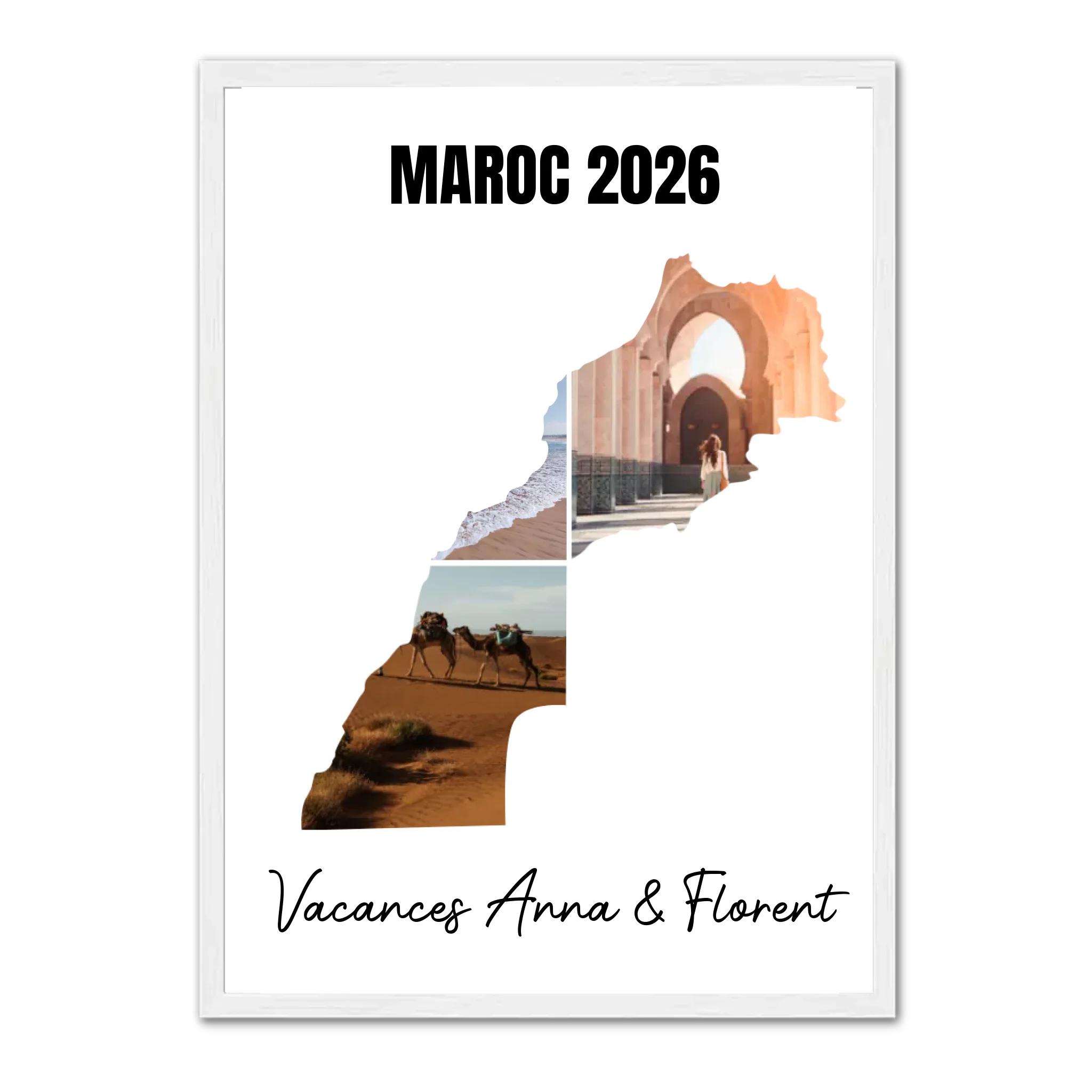 Vacances Maroc - Affiche personnalisée