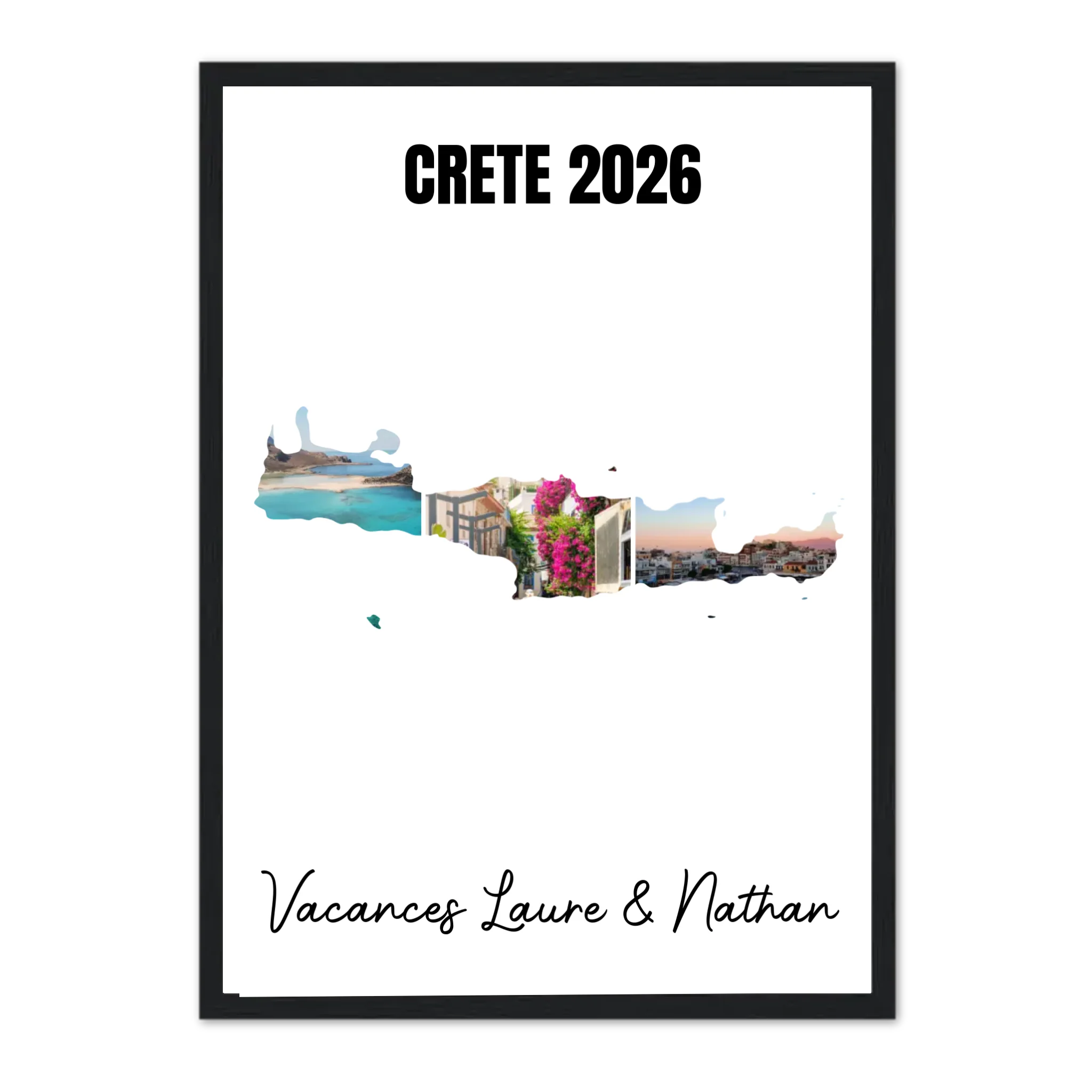 Vacances Crète - Affiche personnalisée