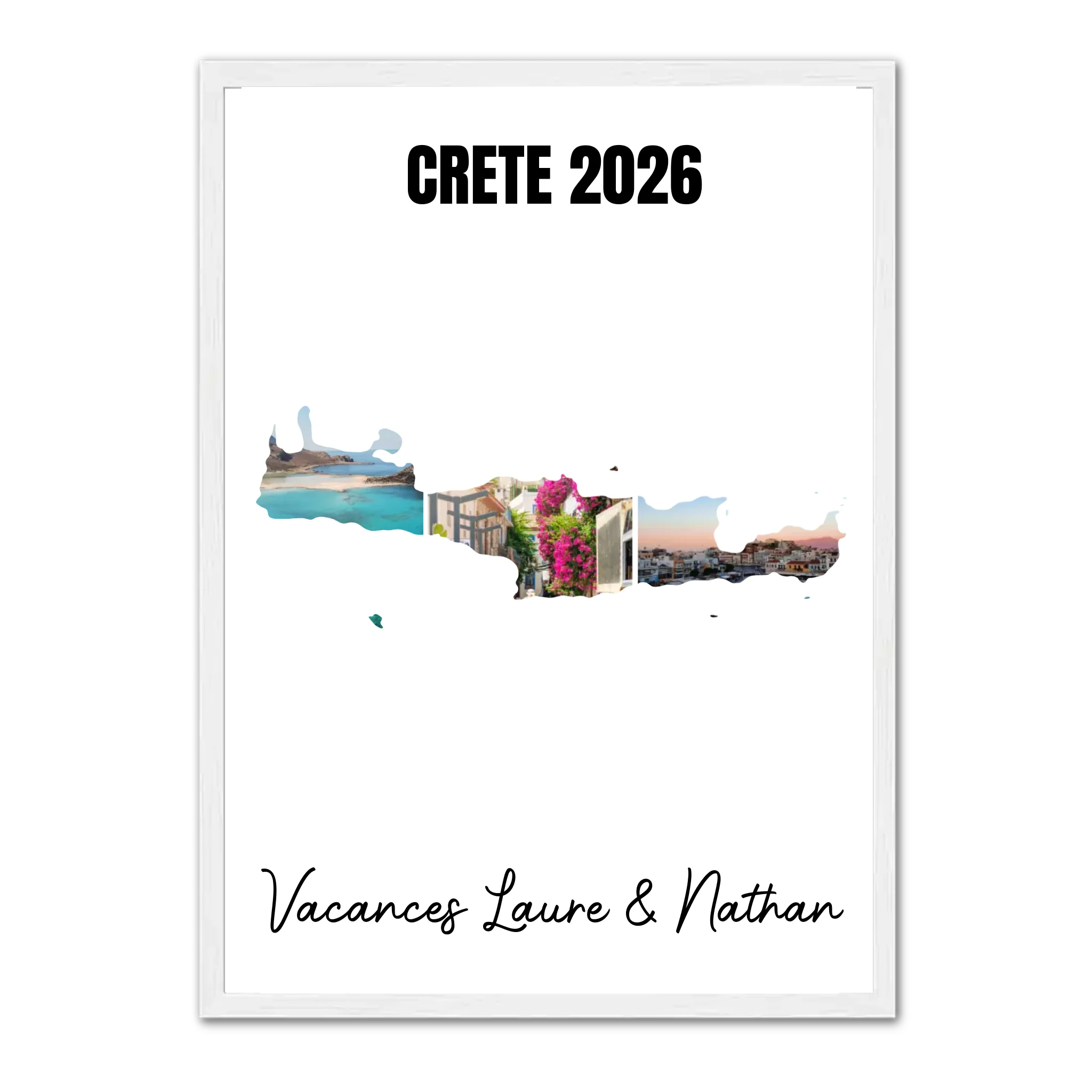 Vacances Crète - Affiche personnalisée