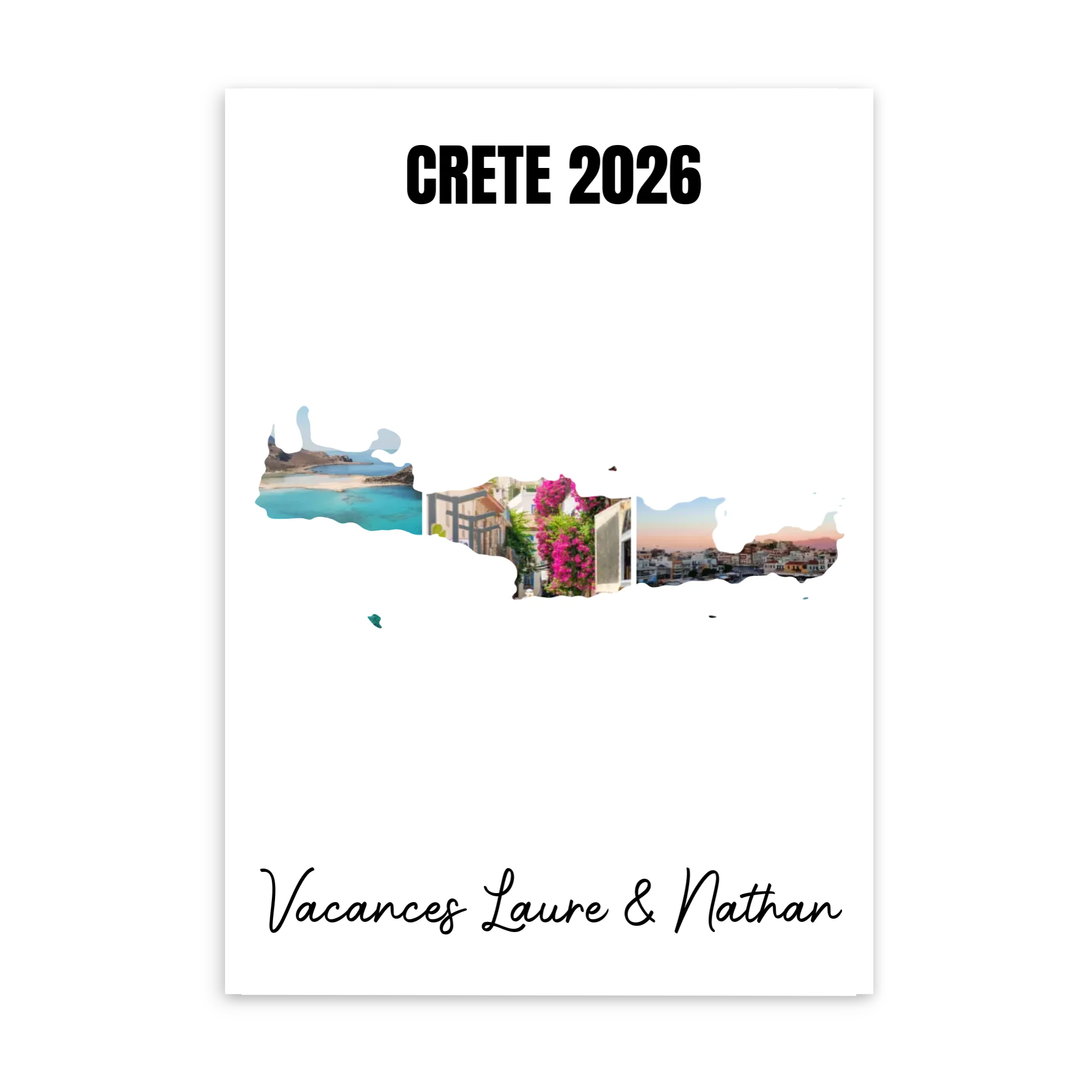 Vacances Crète - Affiche personnalisée