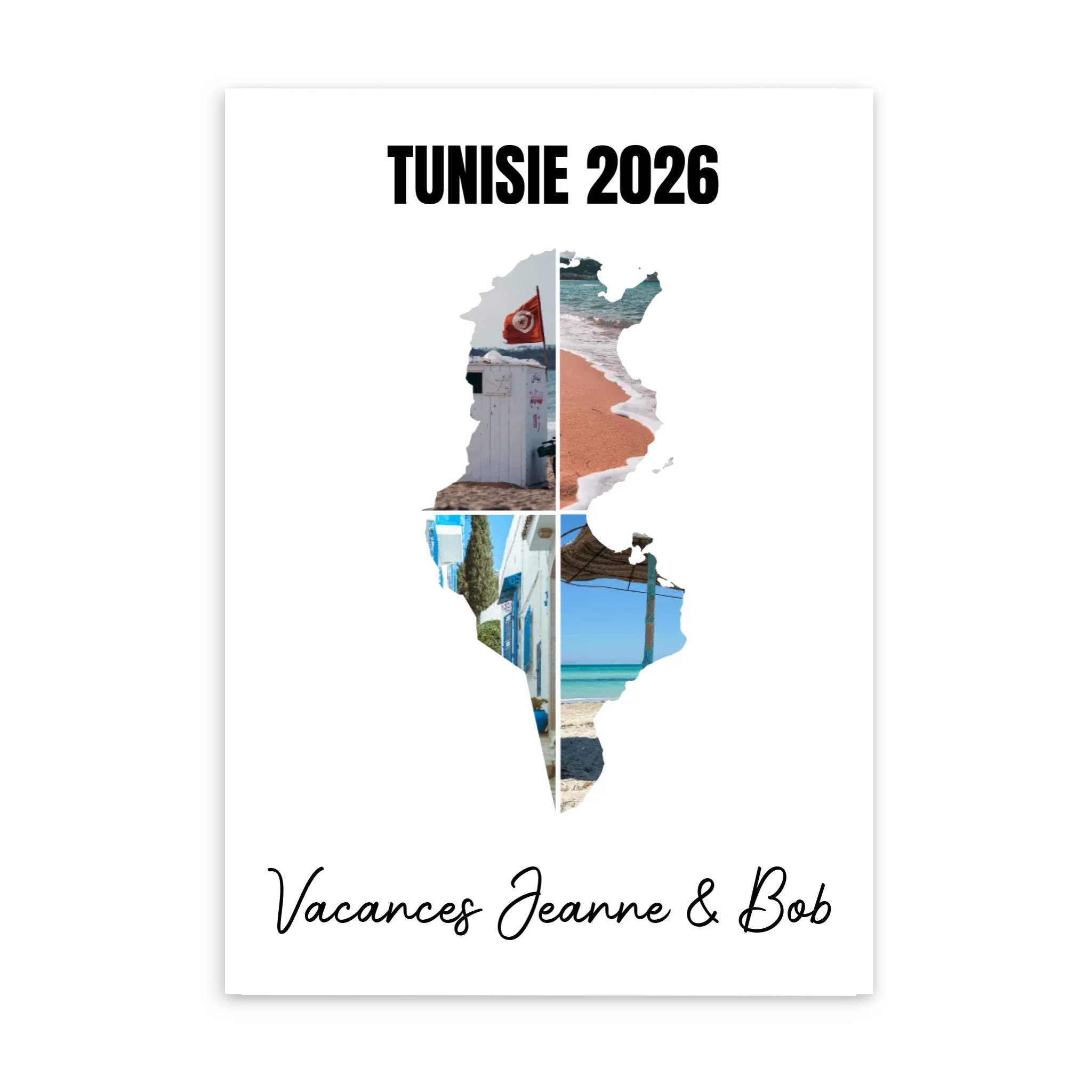 Vacances Tunisie - Affiche personnalisée