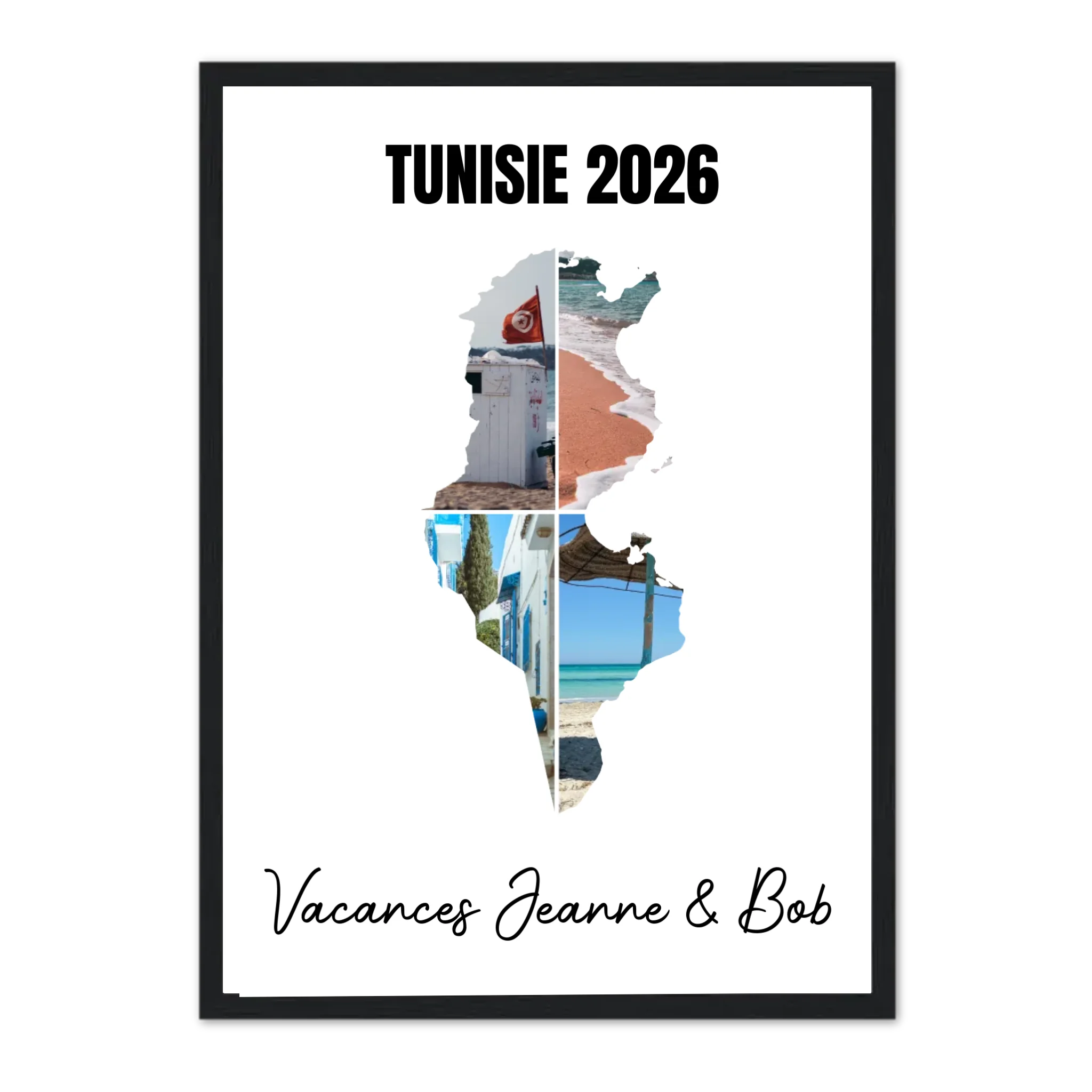 Vacances Tunisie - Affiche personnalisée