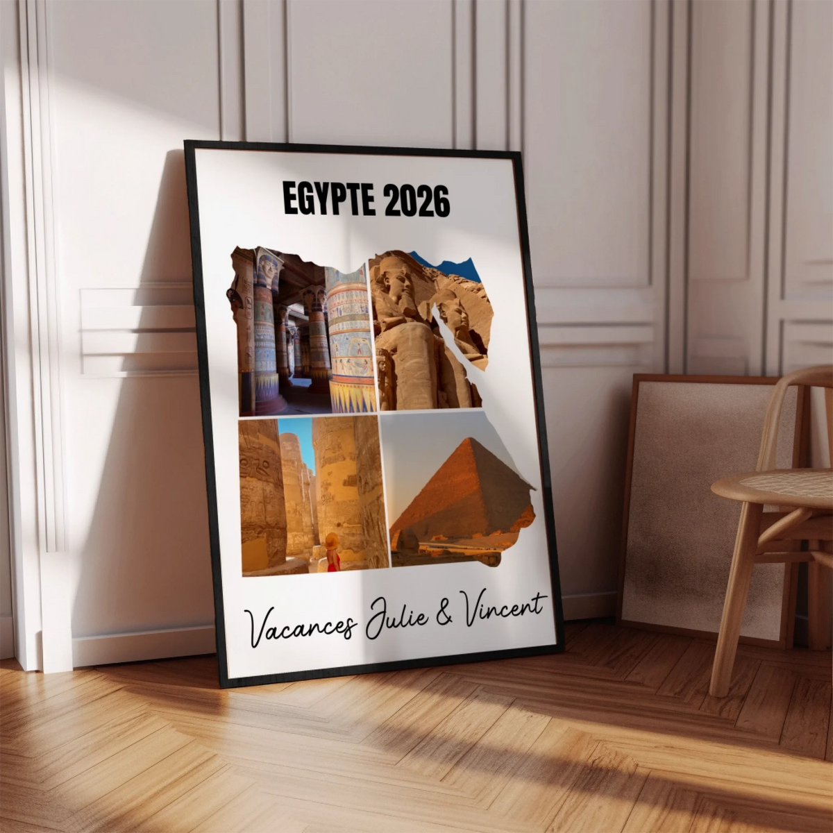 Vacances Egypte - Affiche personnalisée