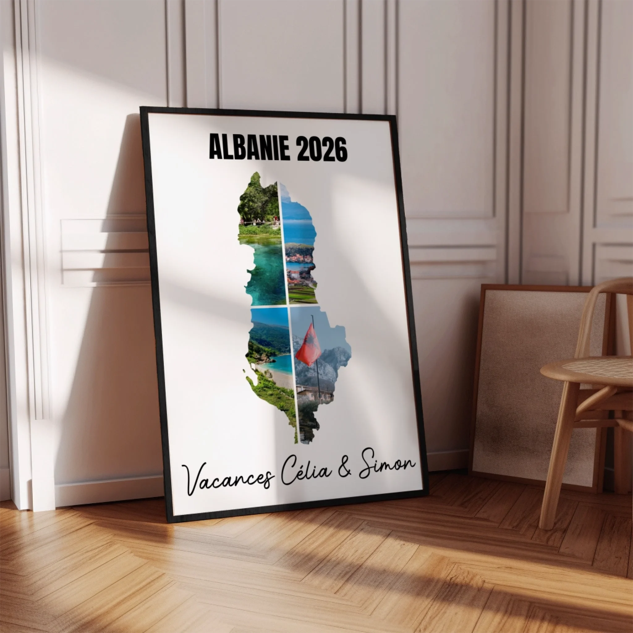Vacances Albanie - Affiche personnalisée