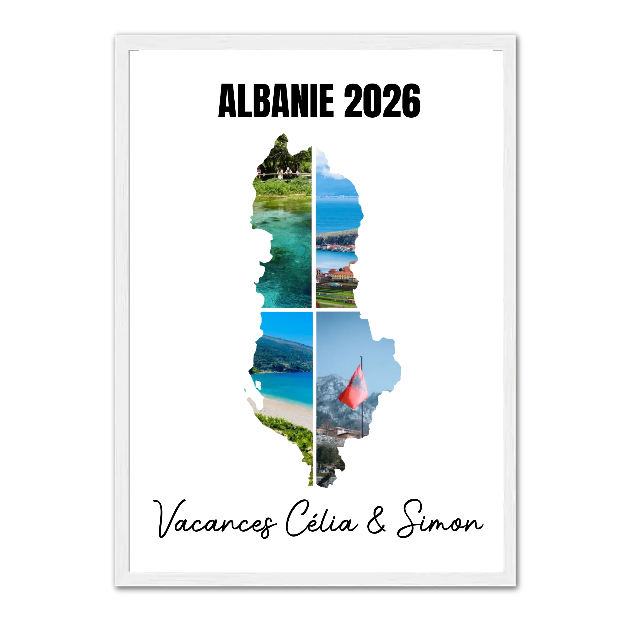 Vacances Albanie - Affiche personnalisée