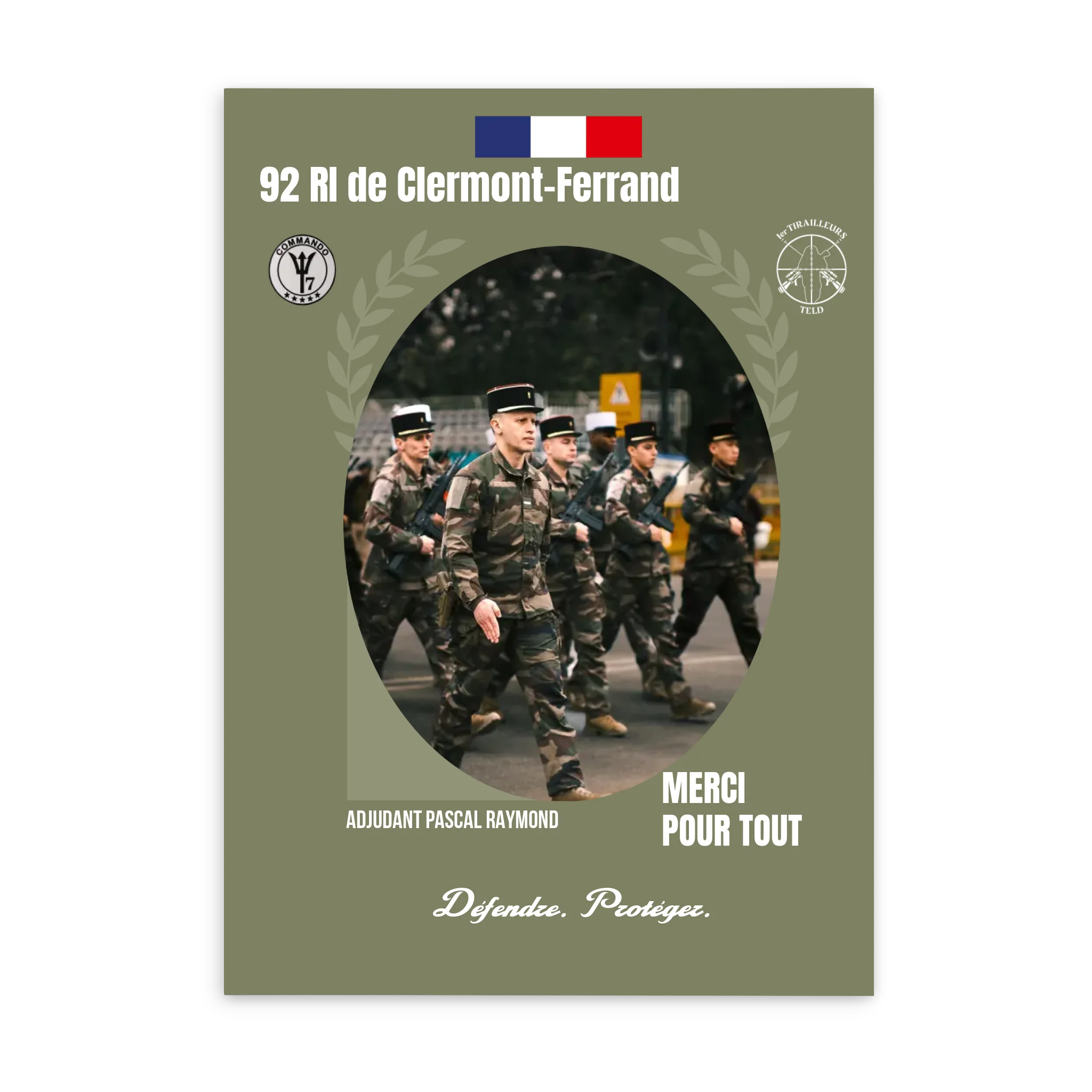Métiers Militaires - Affiche personnalisée