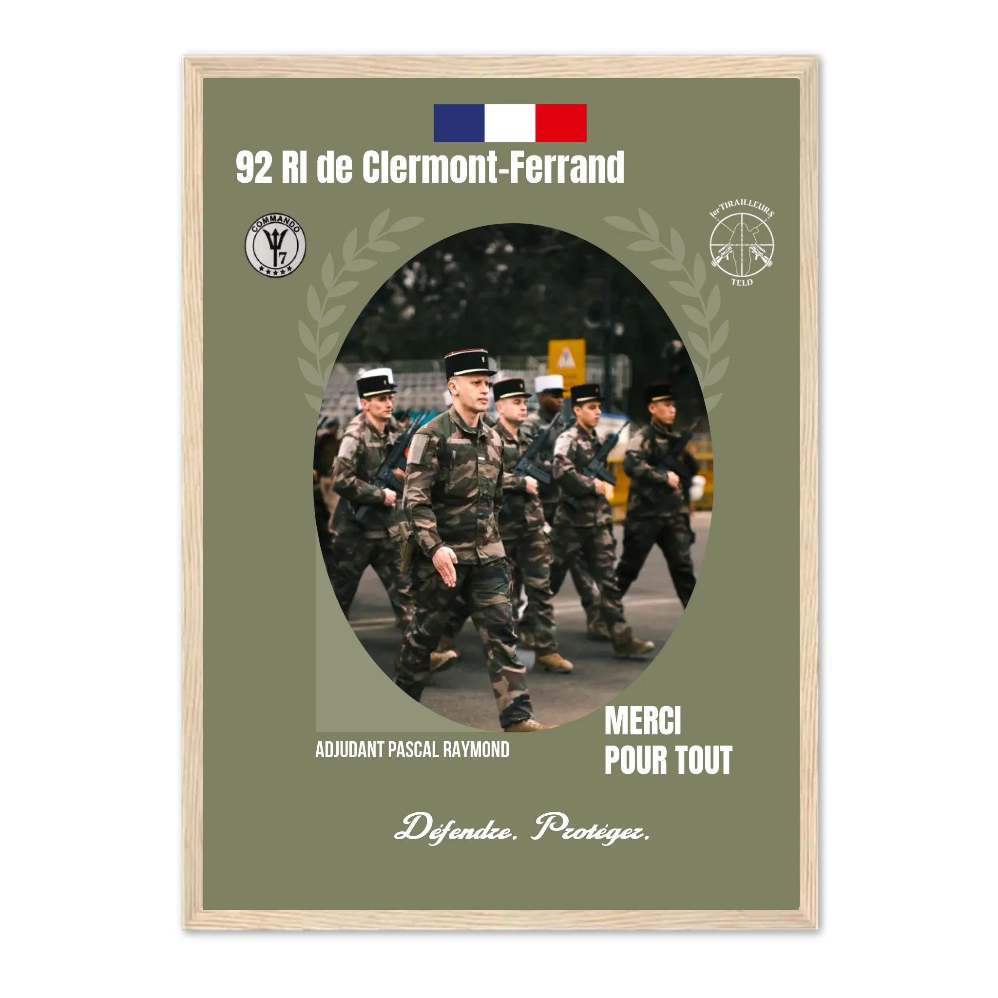 Métiers Militaires - Affiche personnalisée