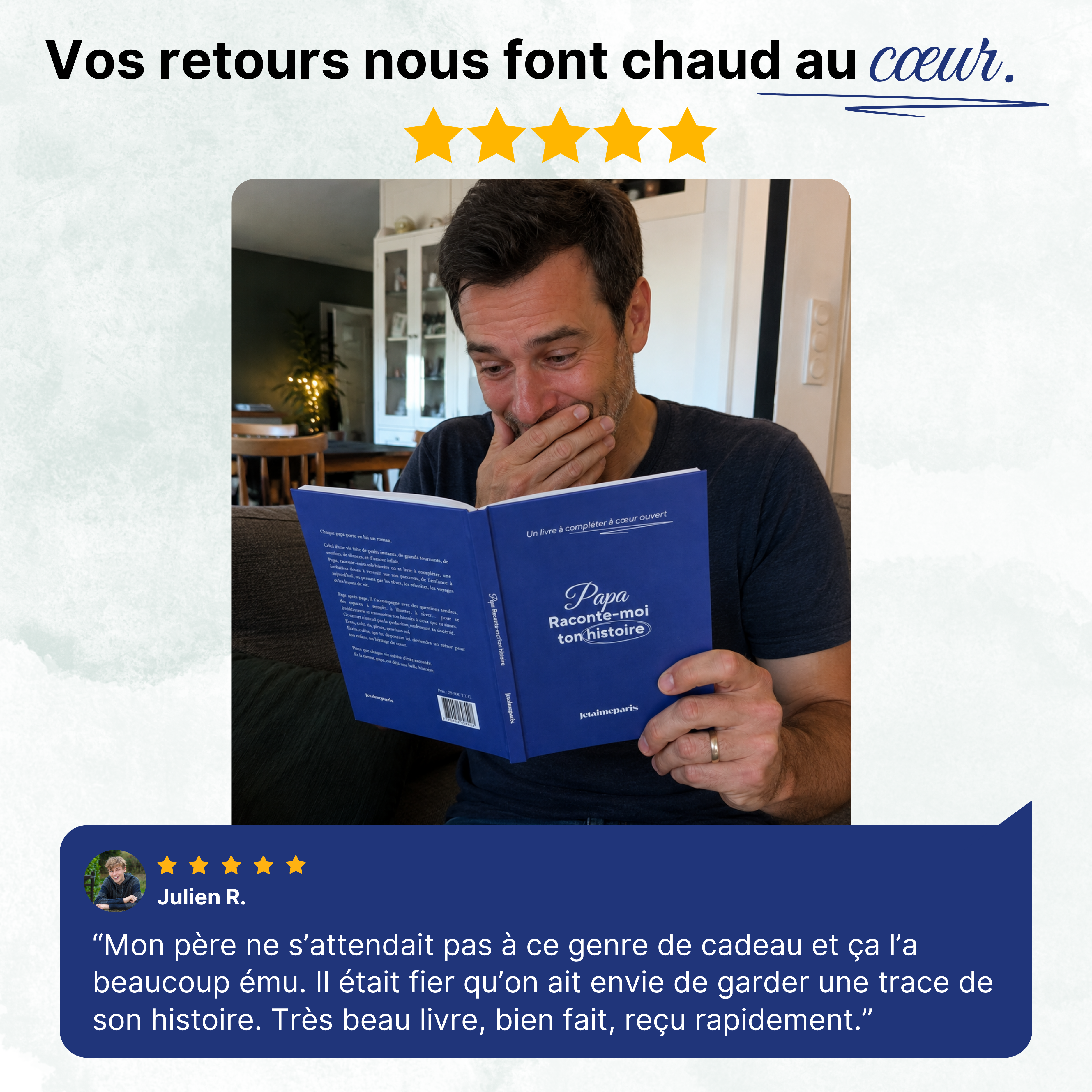 Raconte-moi ton histoire - Livre Jetaimeparis France