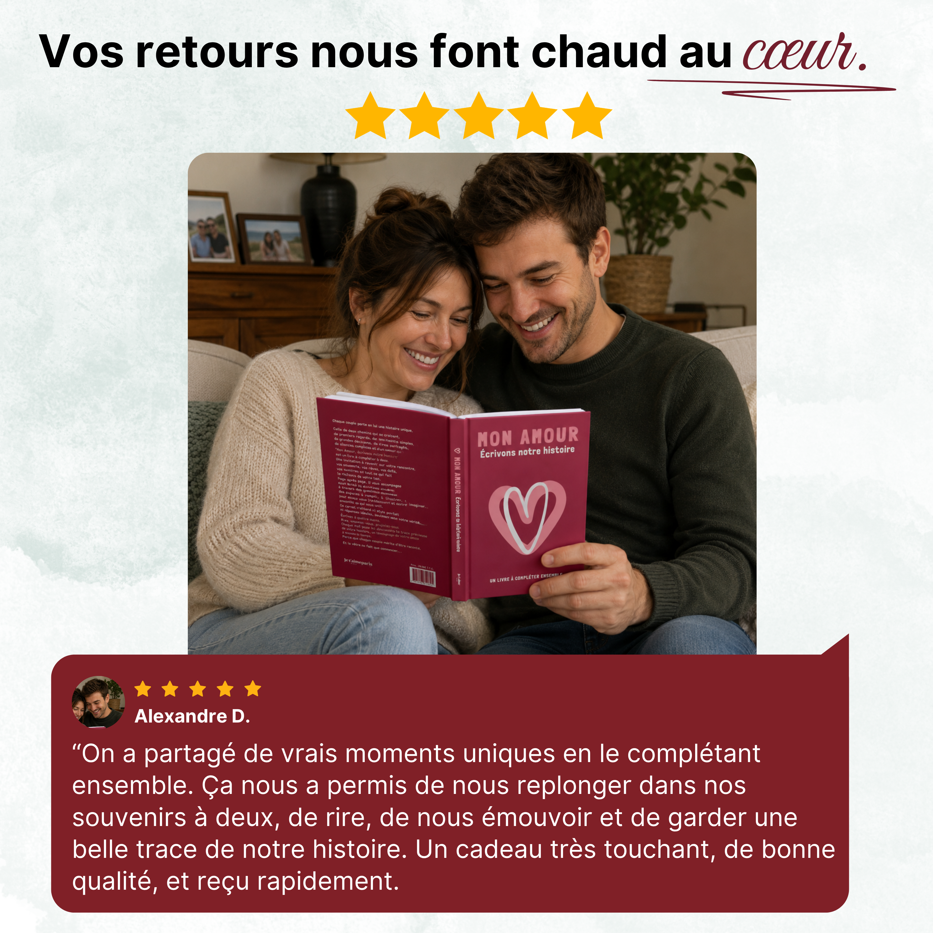 Mon amour, écrivons notre histoire - Livre rigide Jetaimeparis France