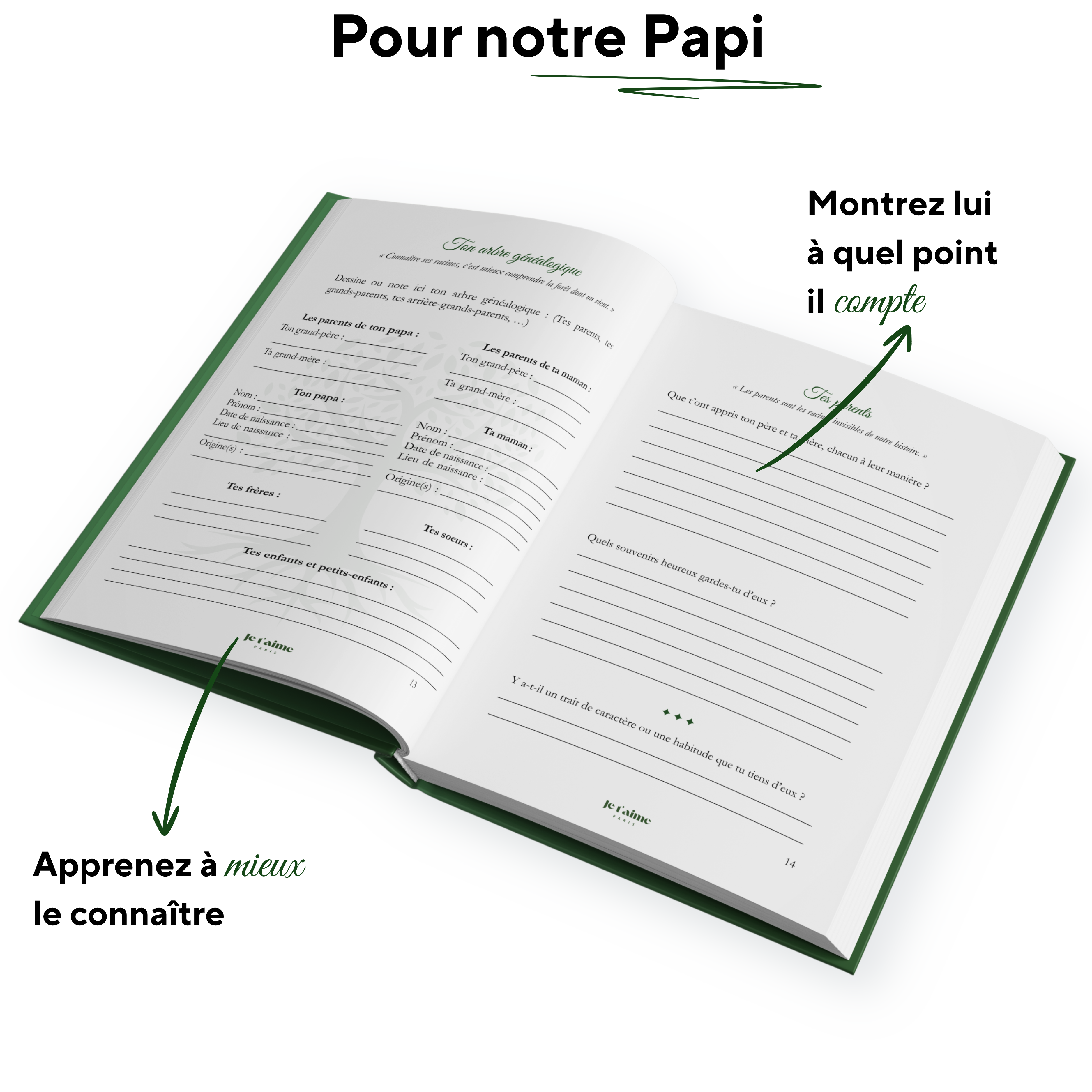 Raconte-moi ton histoire - Livre Jetaimeparis France