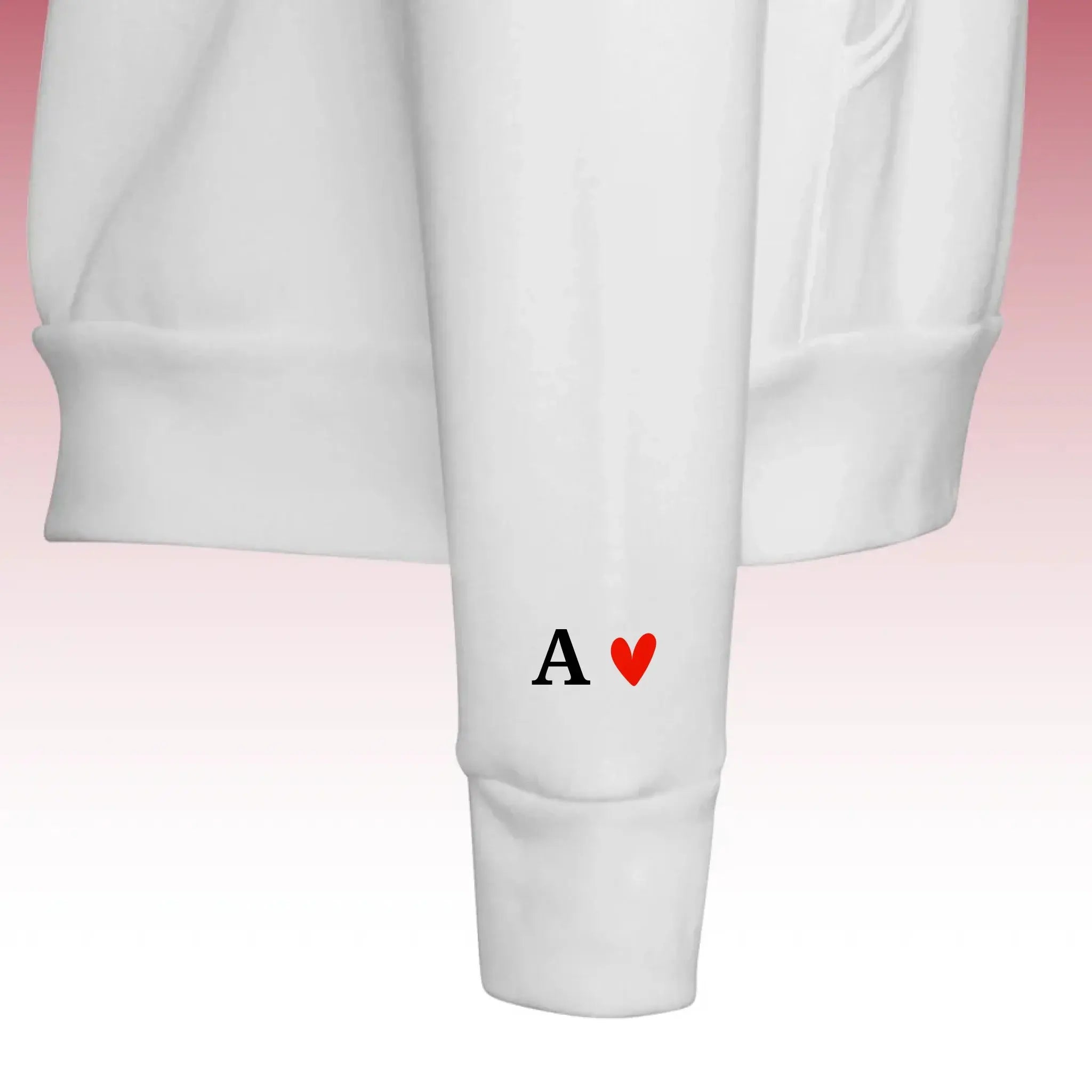 Pull à capuche brodée - Unisexe Manche-Blanc-3XL Product vendor